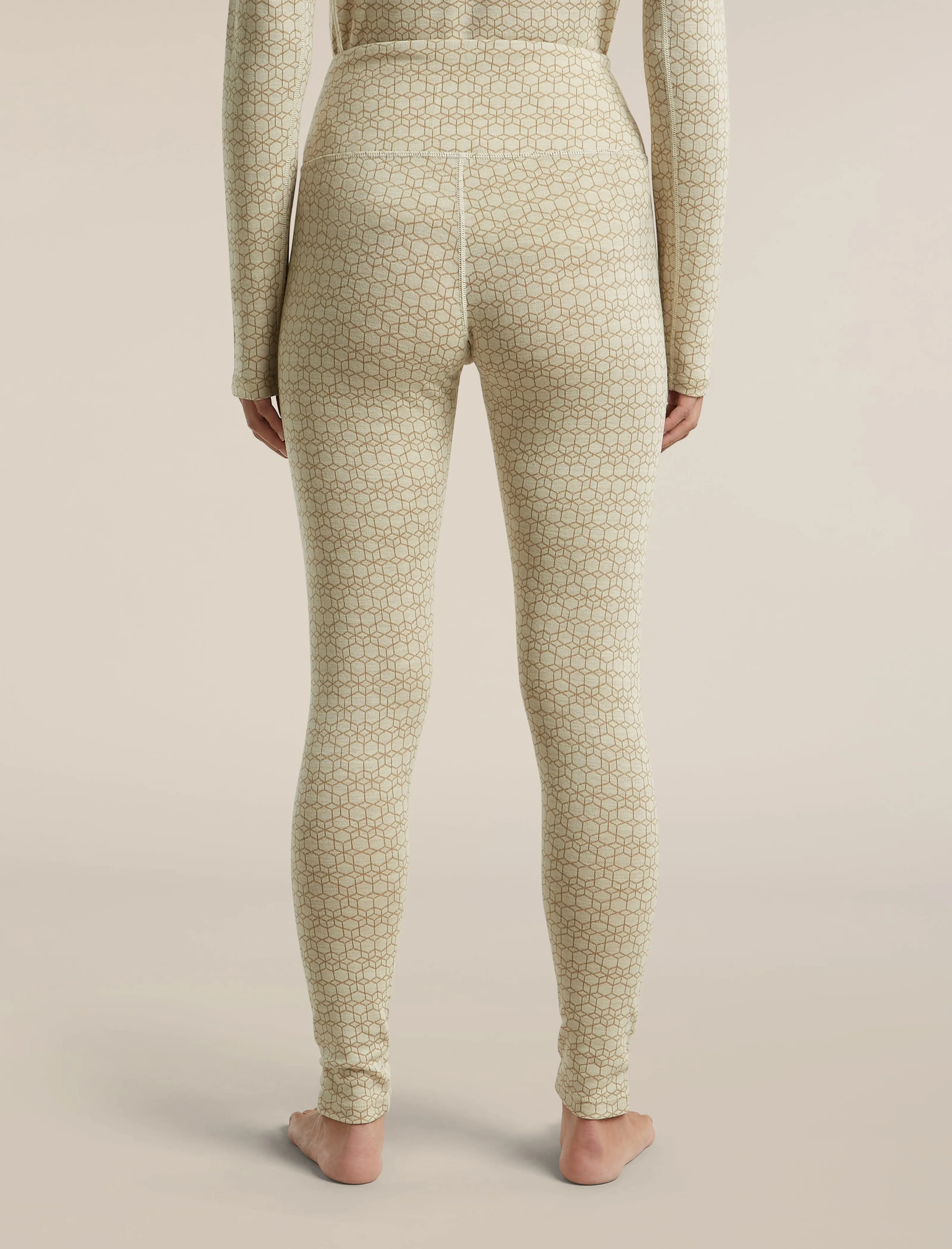 Women's Merino 260 Oasis Vertex High Rise Thermal Leggings Alpine Geo sold by Icebreaker product image thumbnail 2