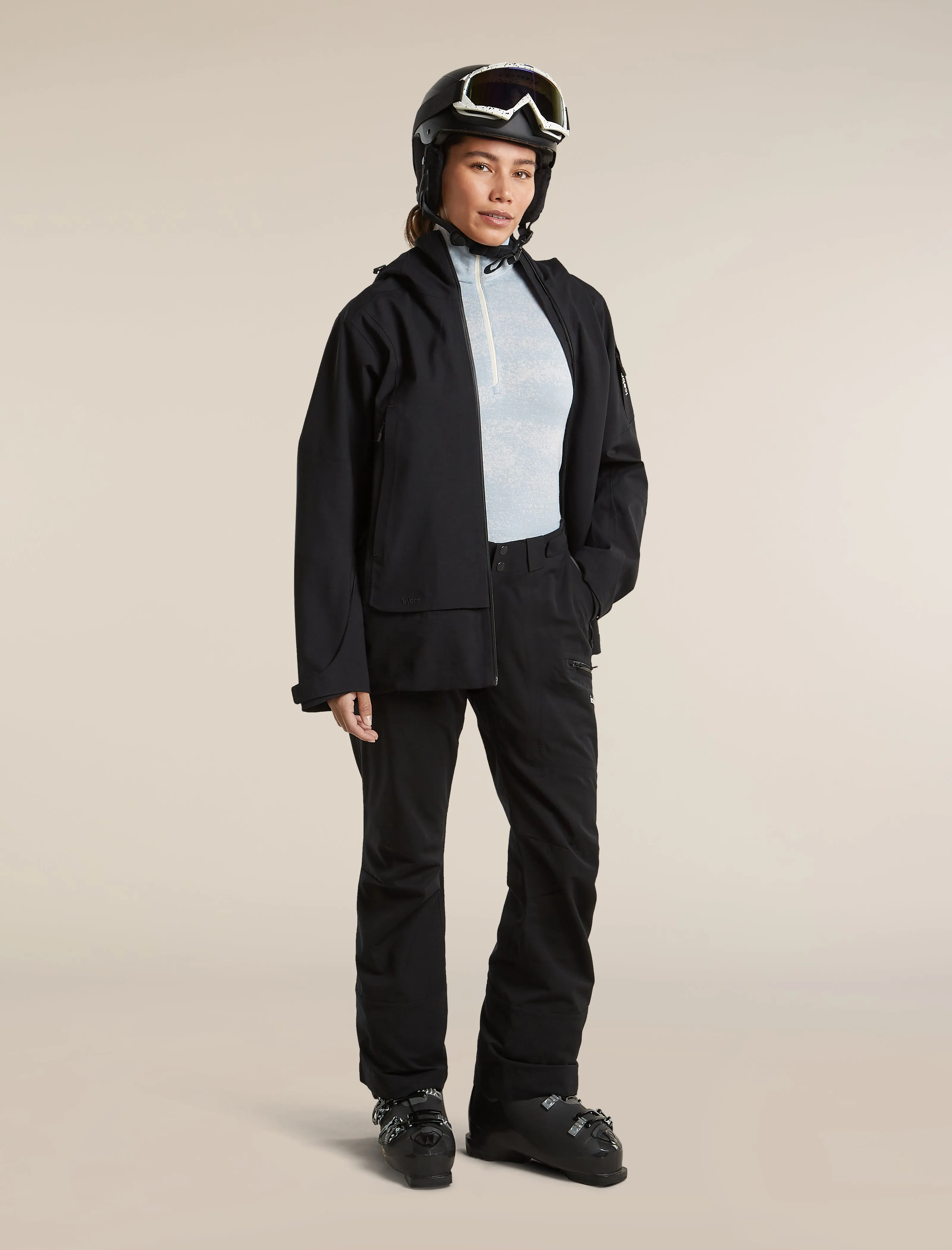 Women's Merino 260 Oasis Vertex High Rise Thermal Leggings Chillwave sold by Icebreaker product image thumbnail 4
