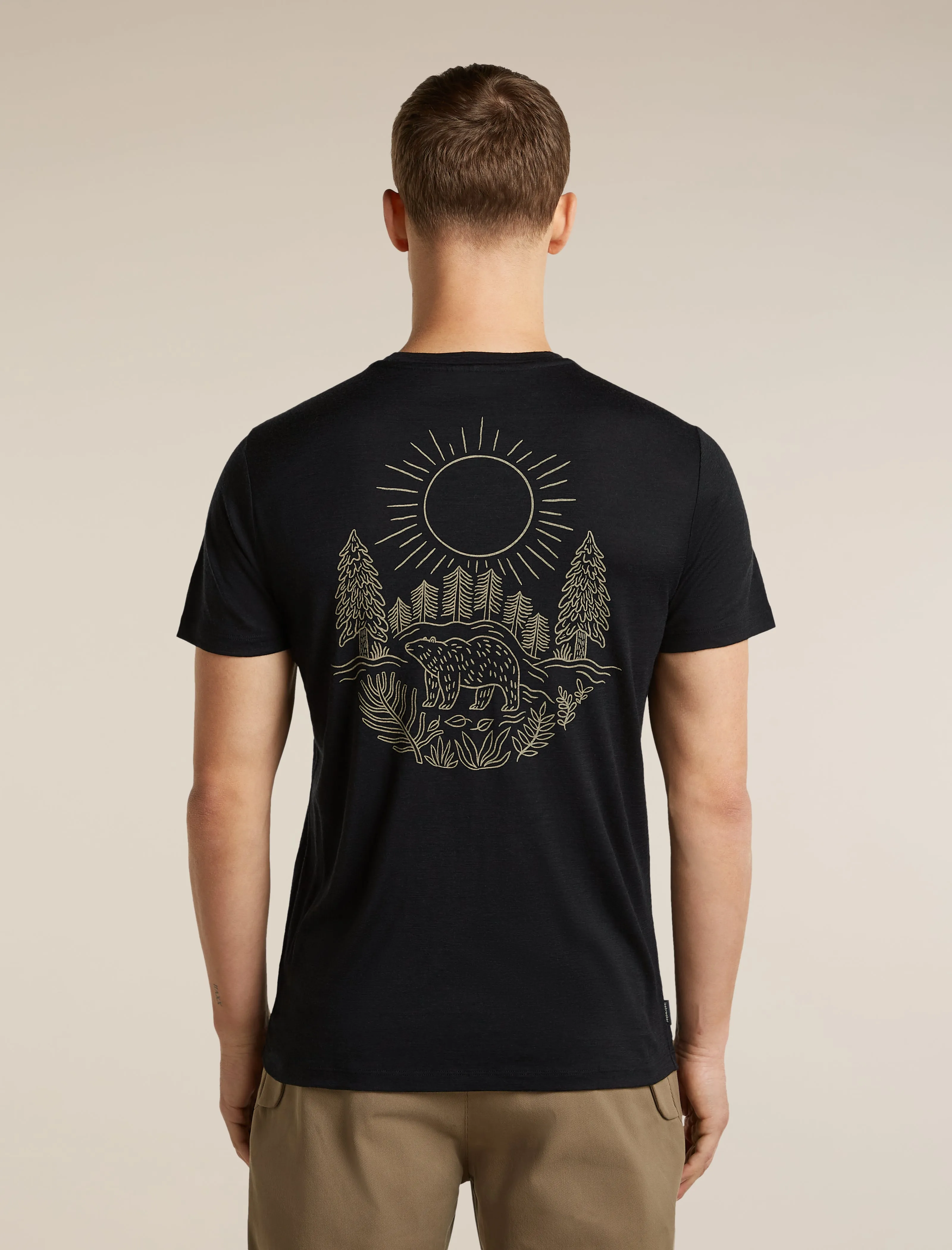 Men's Merino 150 Tech Lite Short Sleeve Tee Forest Footsteps sold by Icebreaker product image thumbnail 2