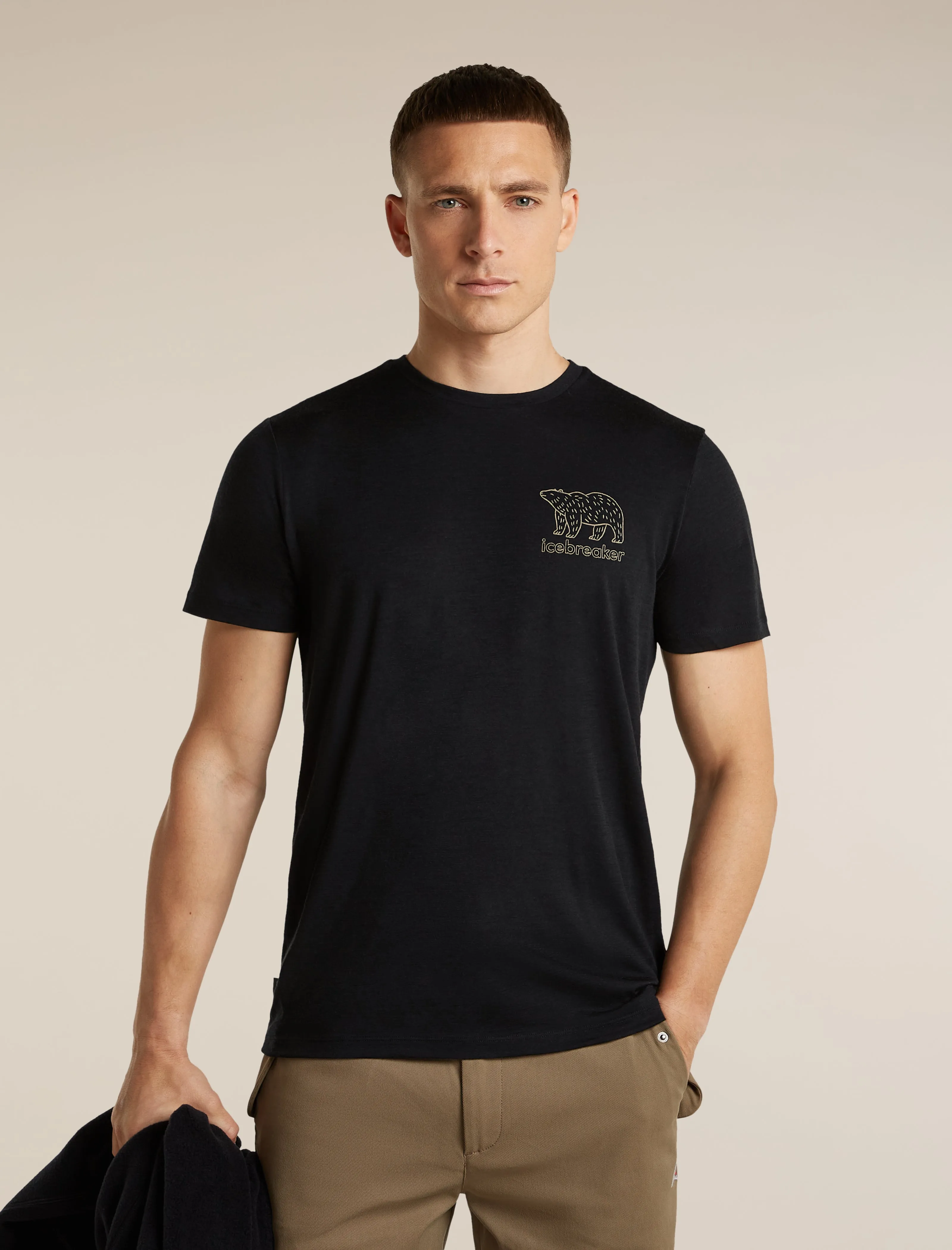 Men's Merino 150 Tech Lite Short Sleeve Tee Forest Footsteps sold by Icebreaker product image thumbnail 5