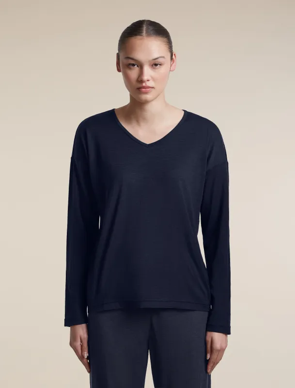 Women's Merino 150 Lodge Long Sleeve Tee made by Icebreaker