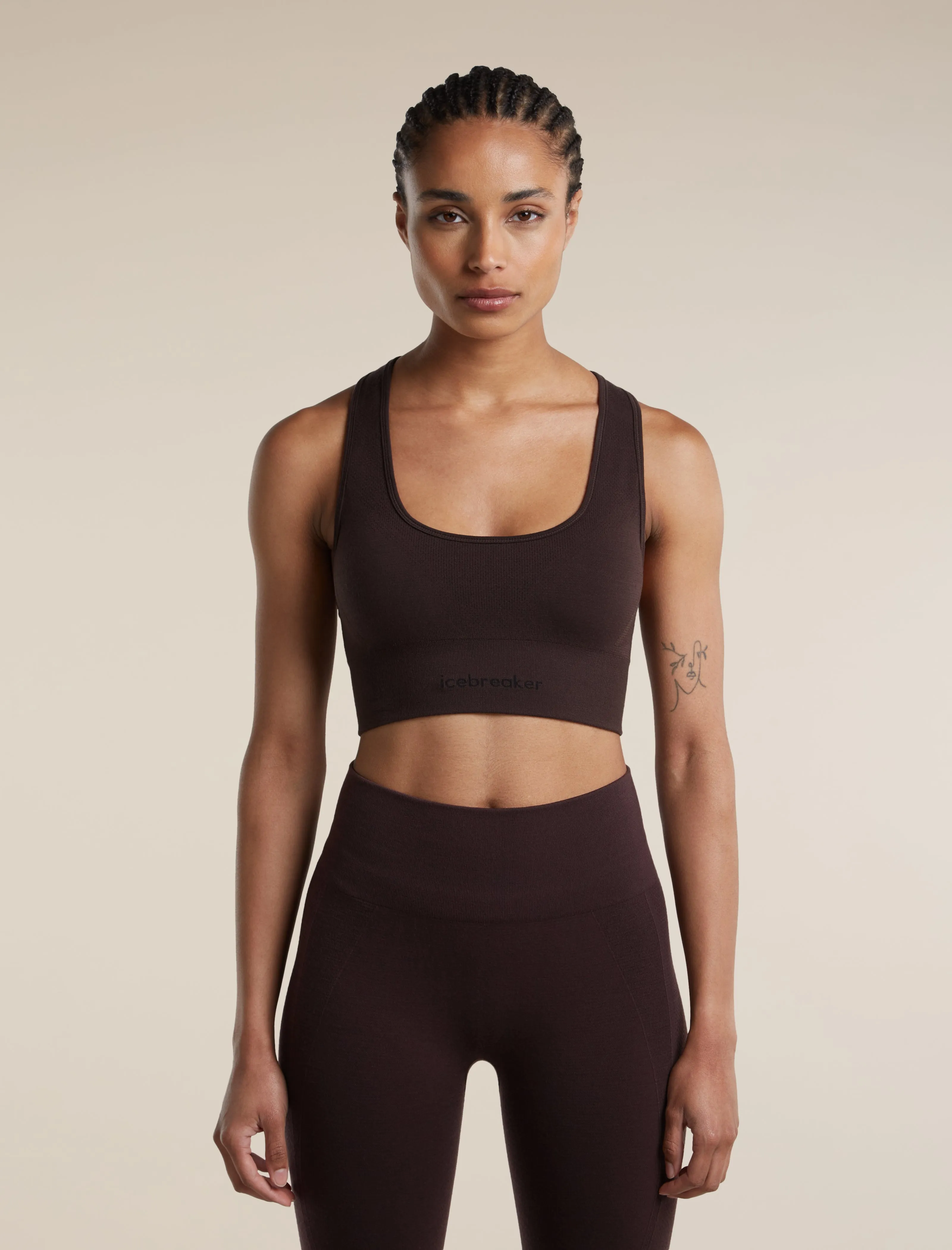 Women's Merino Blend 260 Zoneknit™ Seamless Bra sold by Icebreaker