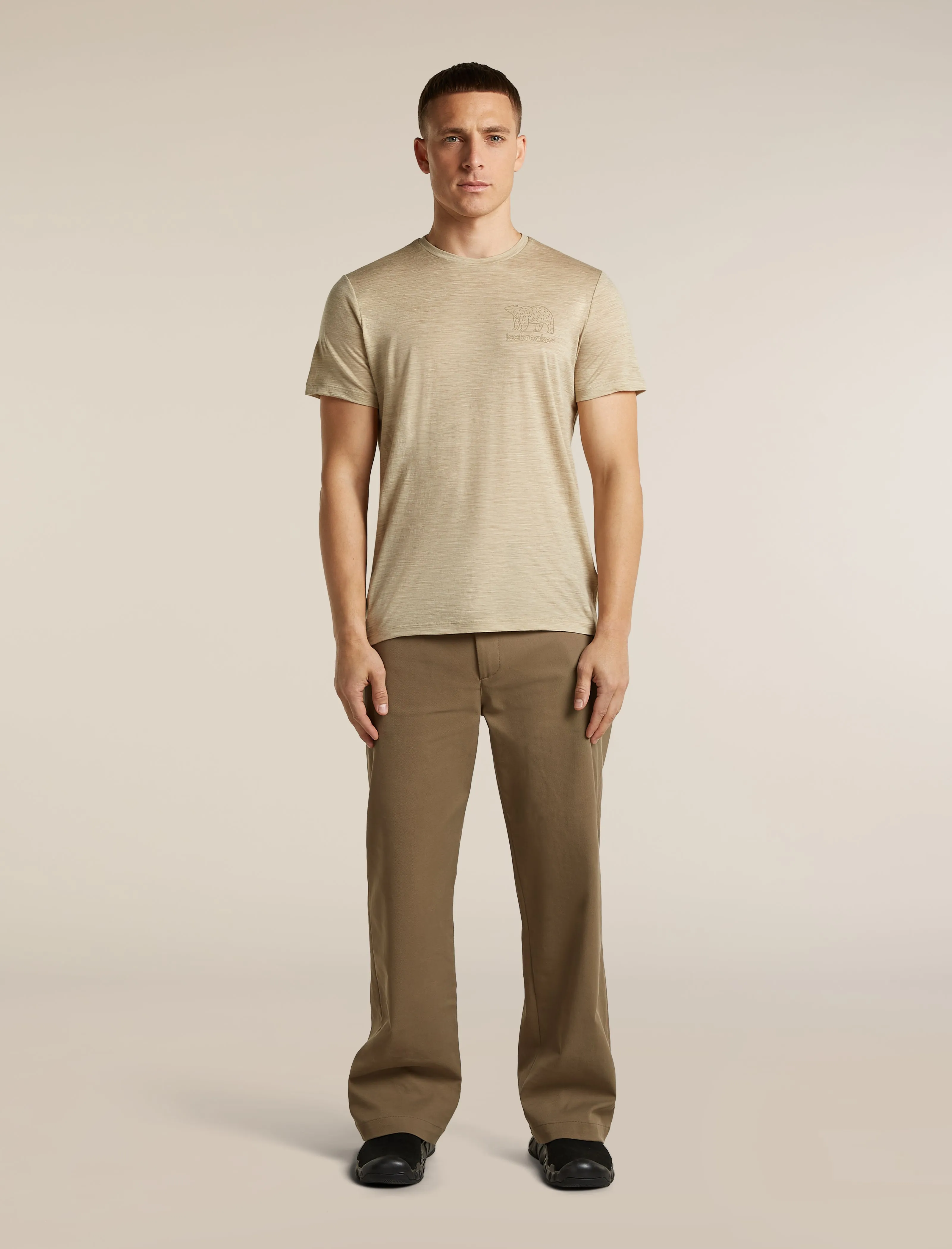 Men's Merino 150 Tech Lite Short Sleeve Tee Forest Footsteps sold by Icebreaker product image thumbnail 3