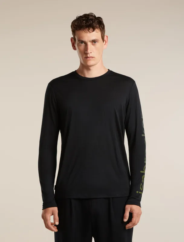 Men's Merino 150 Tech Lite Long Sleeve Tee IB Vertical made by Icebreaker