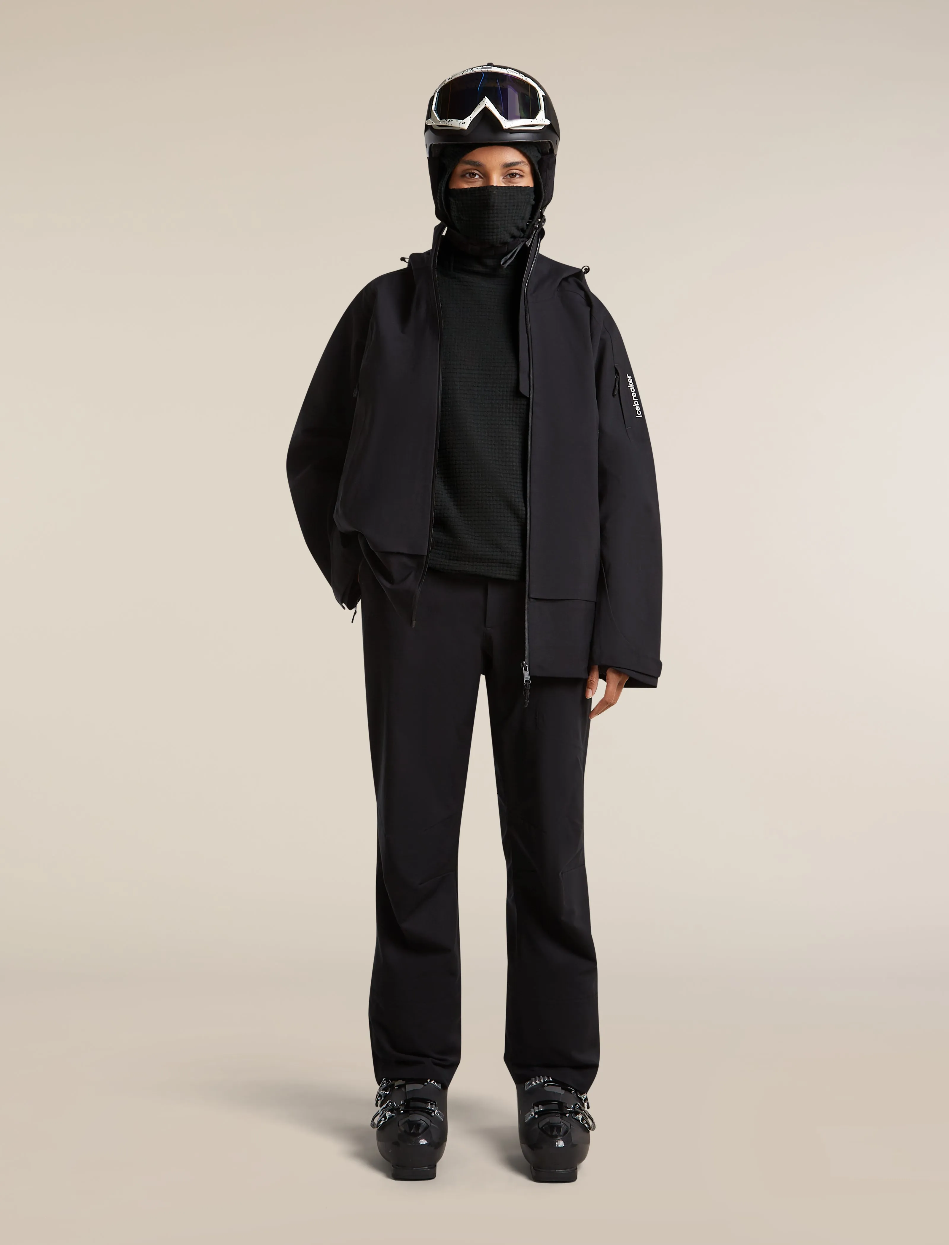 Women's Merino 400 RealFleece™ Grid Blackridge Pullover Hoodie sold by Icebreaker product image thumbnail 4
