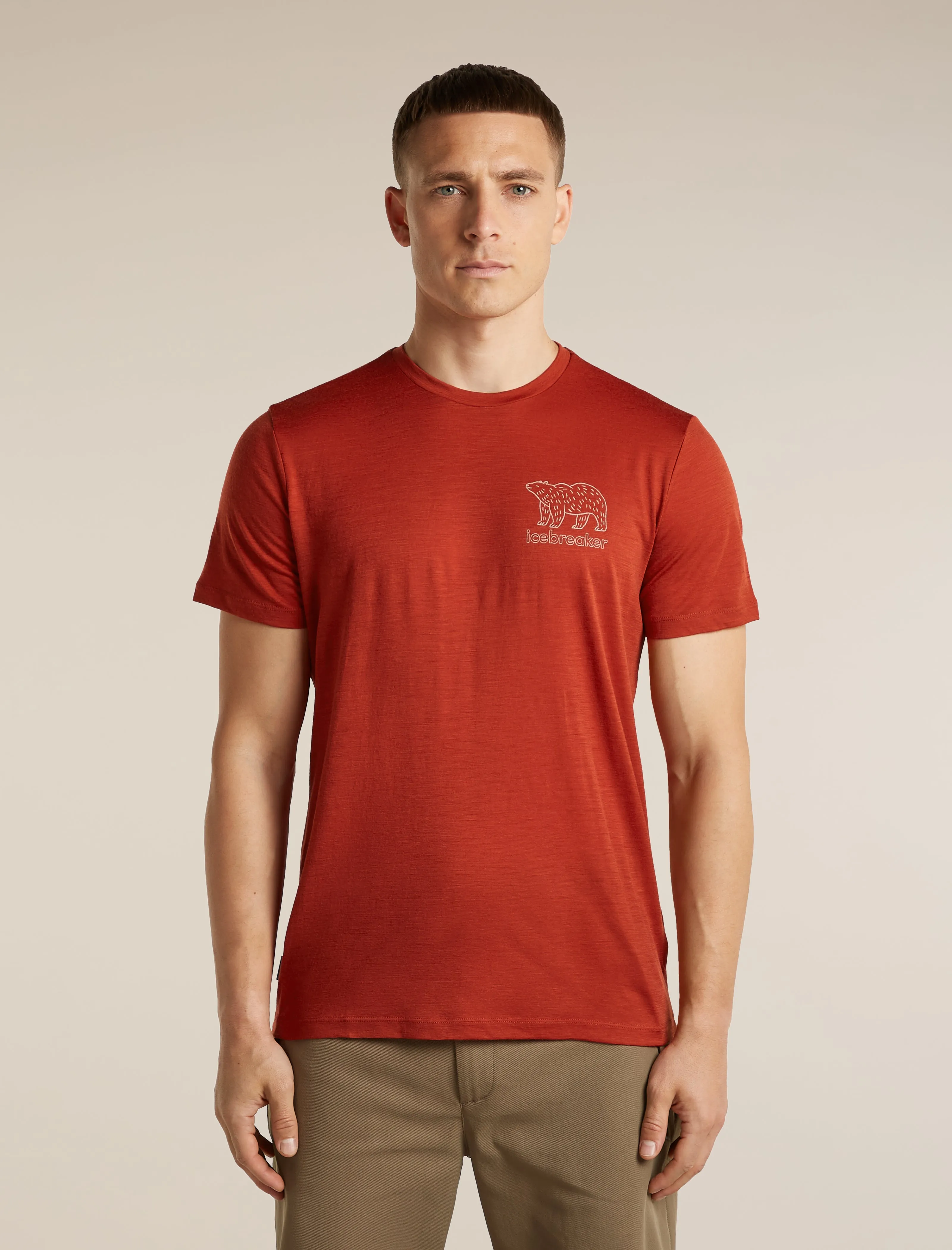Men's Merino 150 Tech Lite Short Sleeve Tee Forest Footsteps sold by Icebreaker