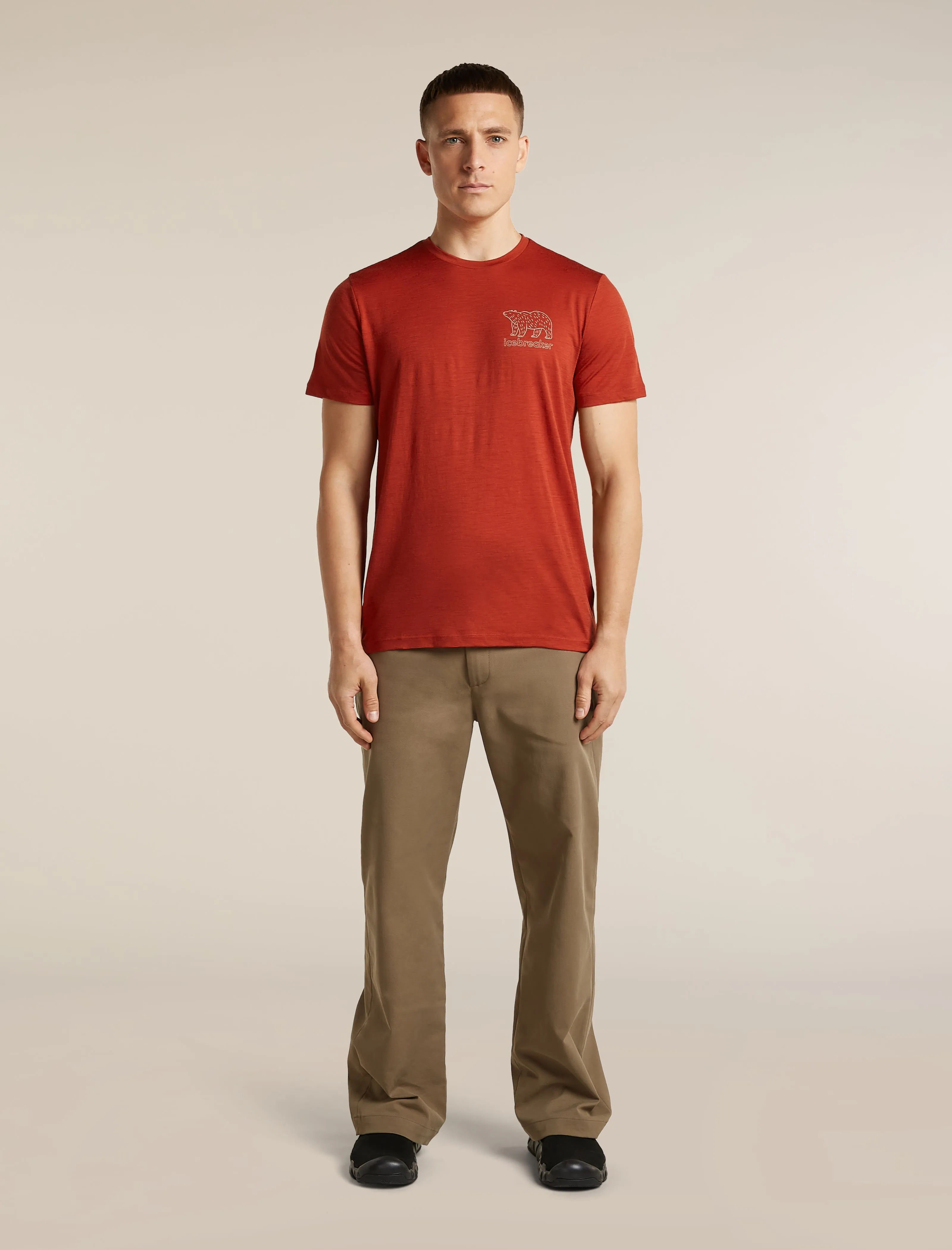 Men's Merino 150 Tech Lite Short Sleeve Tee Forest Footsteps sold by Icebreaker product image thumbnail 3