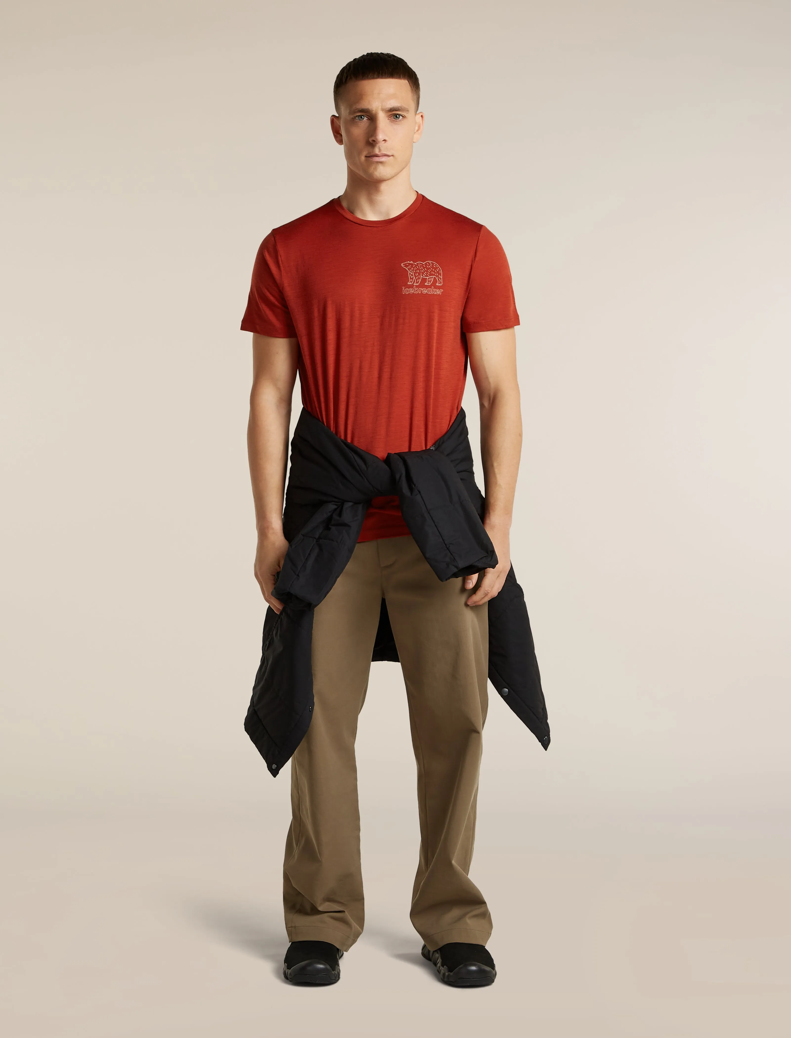 Men's Merino 150 Tech Lite Short Sleeve Tee Forest Footsteps sold by Icebreaker product image thumbnail 4