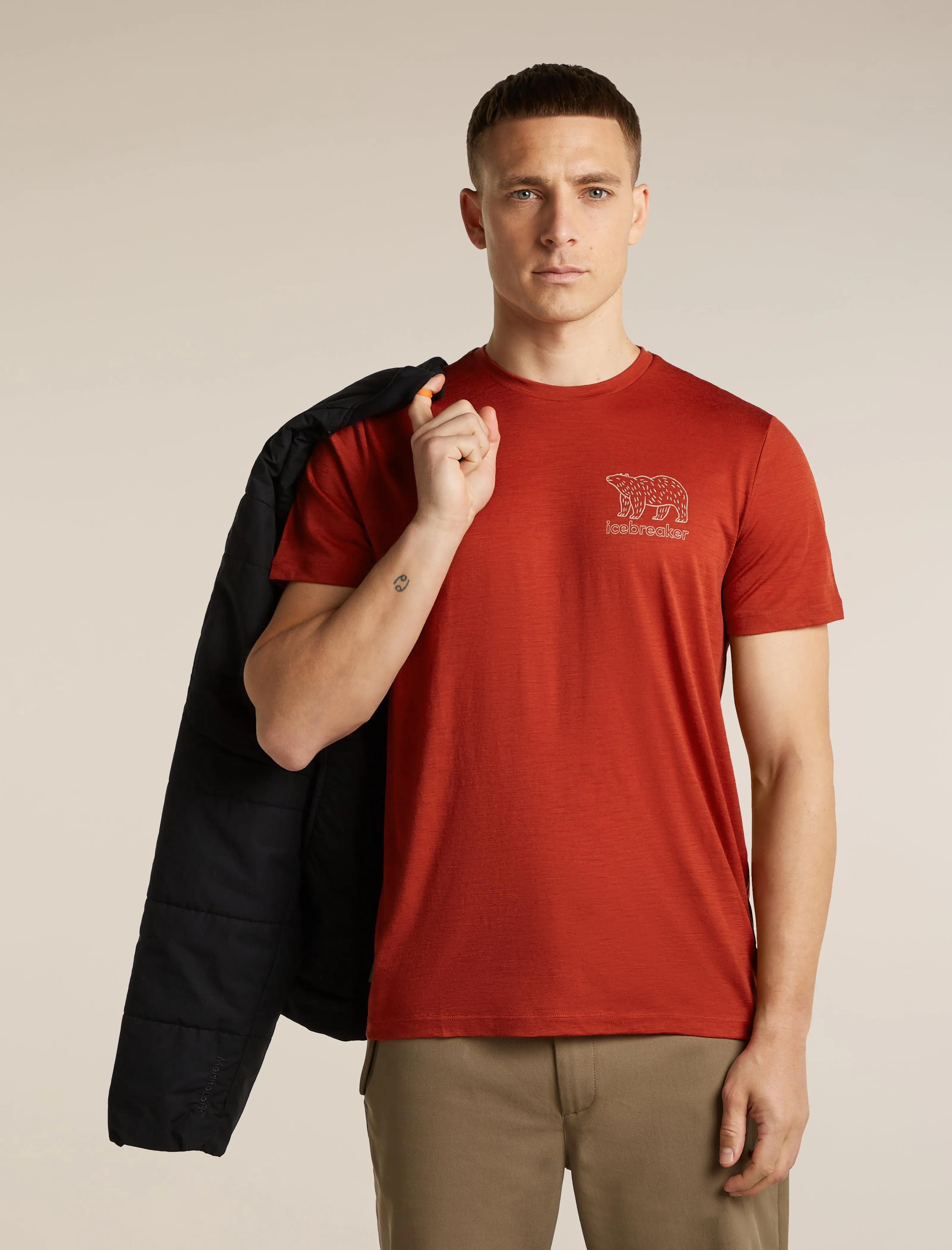 Men's Merino 150 Tech Lite Short Sleeve Tee Forest Footsteps sold by Icebreaker product image thumbnail 5