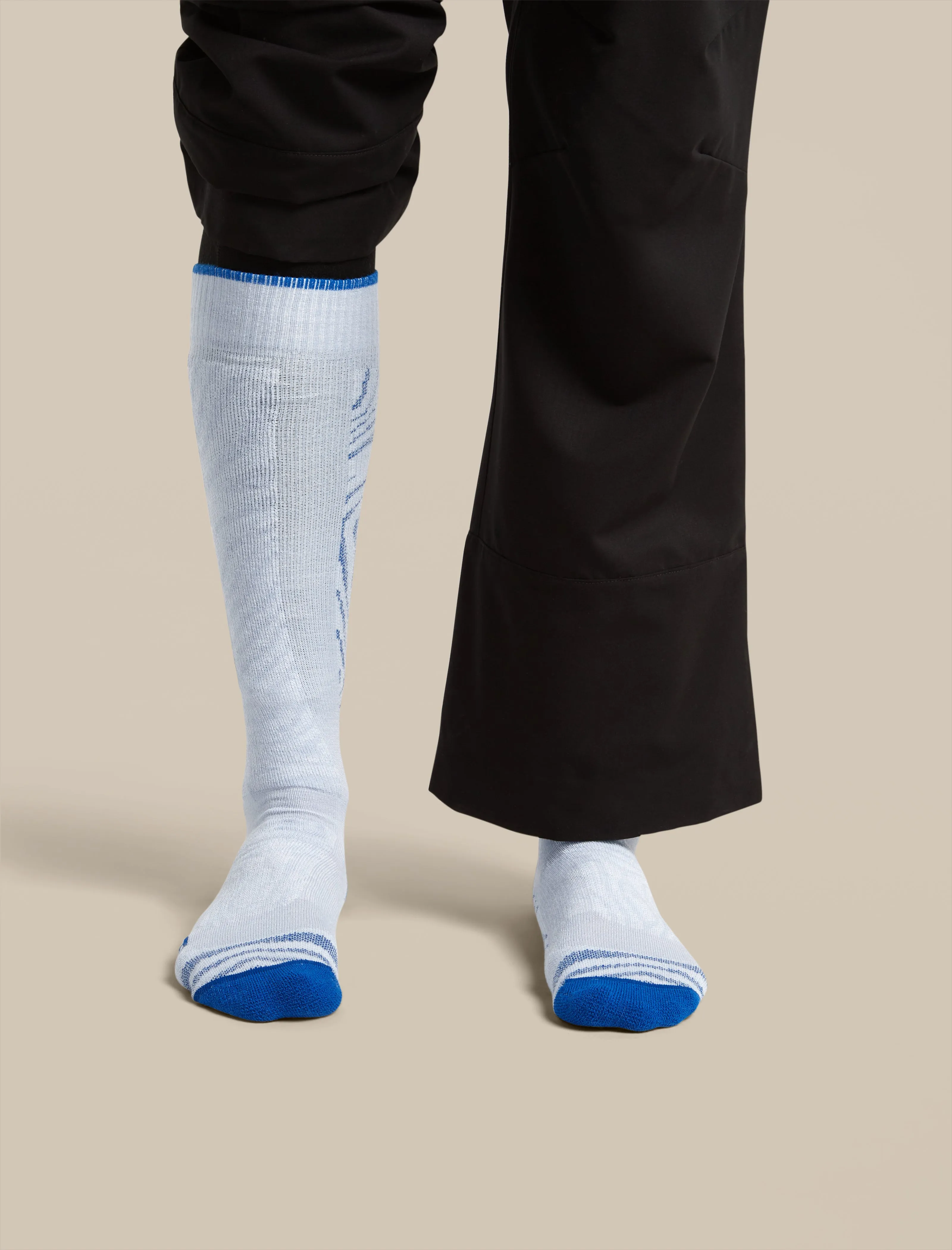 Men's Merino Blend Ski+ Medium Over The Calf Socks Mountain Contour sold by Icebreaker product image thumbnail 2