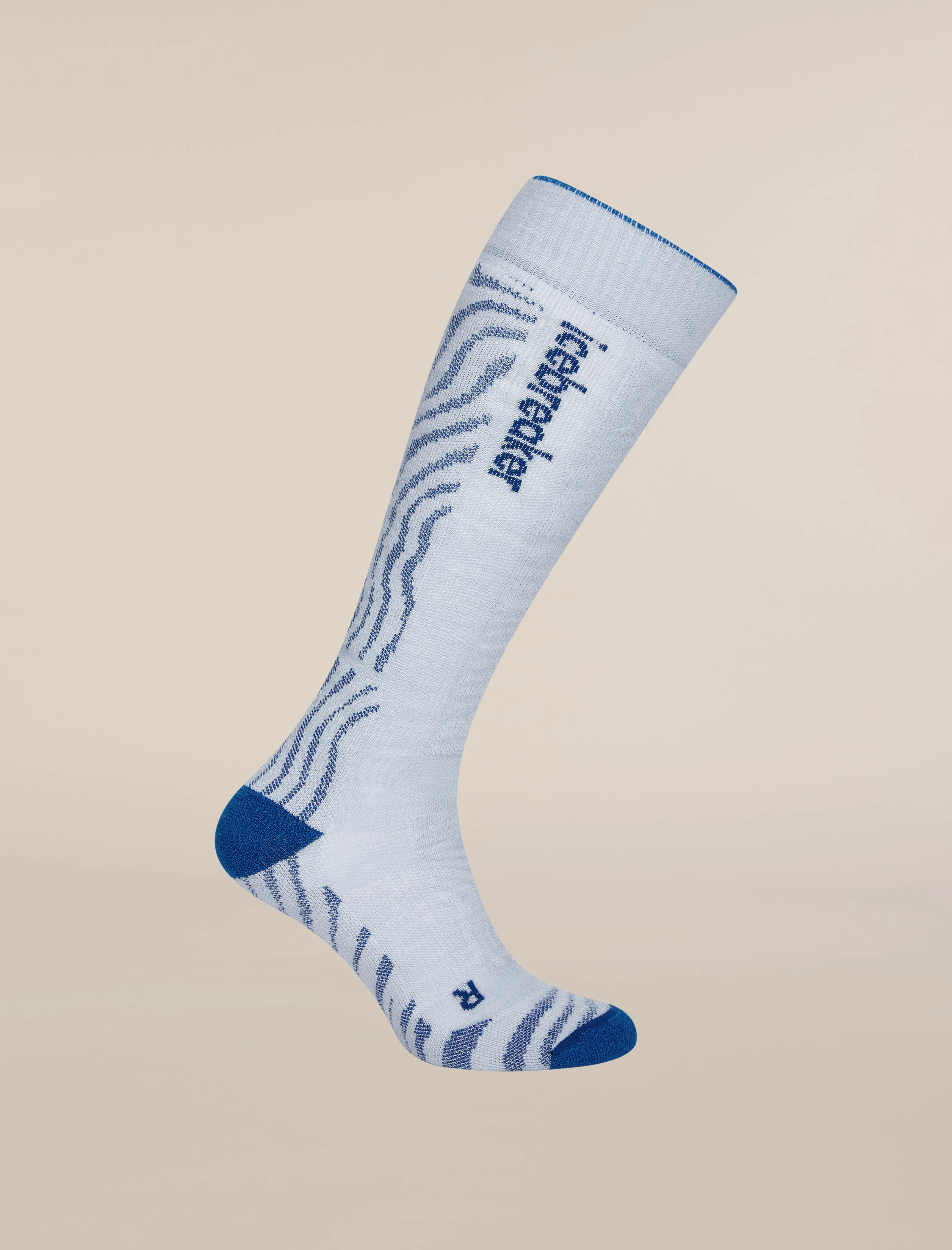 Men's Merino Blend Ski+ Medium Over The Calf Socks Mountain Contour sold by Icebreaker product image thumbnail 3