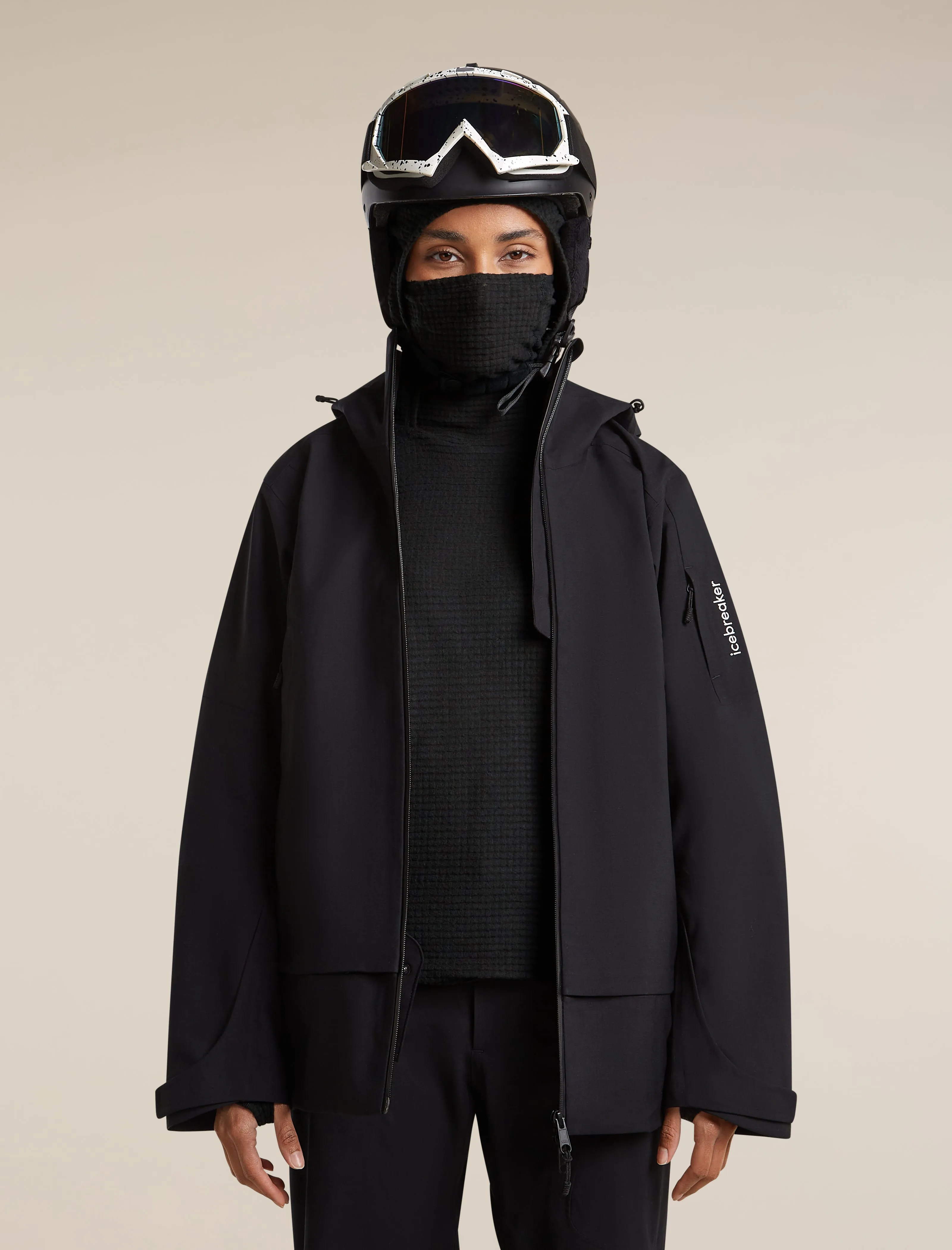 Women's Merino 400 RealFleece™ Grid Blackridge Pullover Hoodie sold by Icebreaker product image thumbnail 5