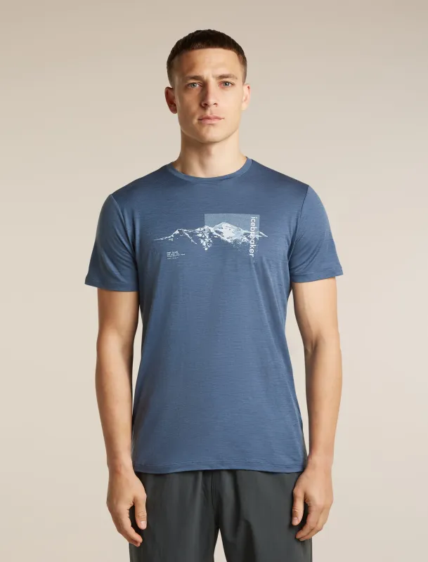 Men's Merino 150 Tech Lite Short Sleeve Tee Pure Altitude made by Icebreaker