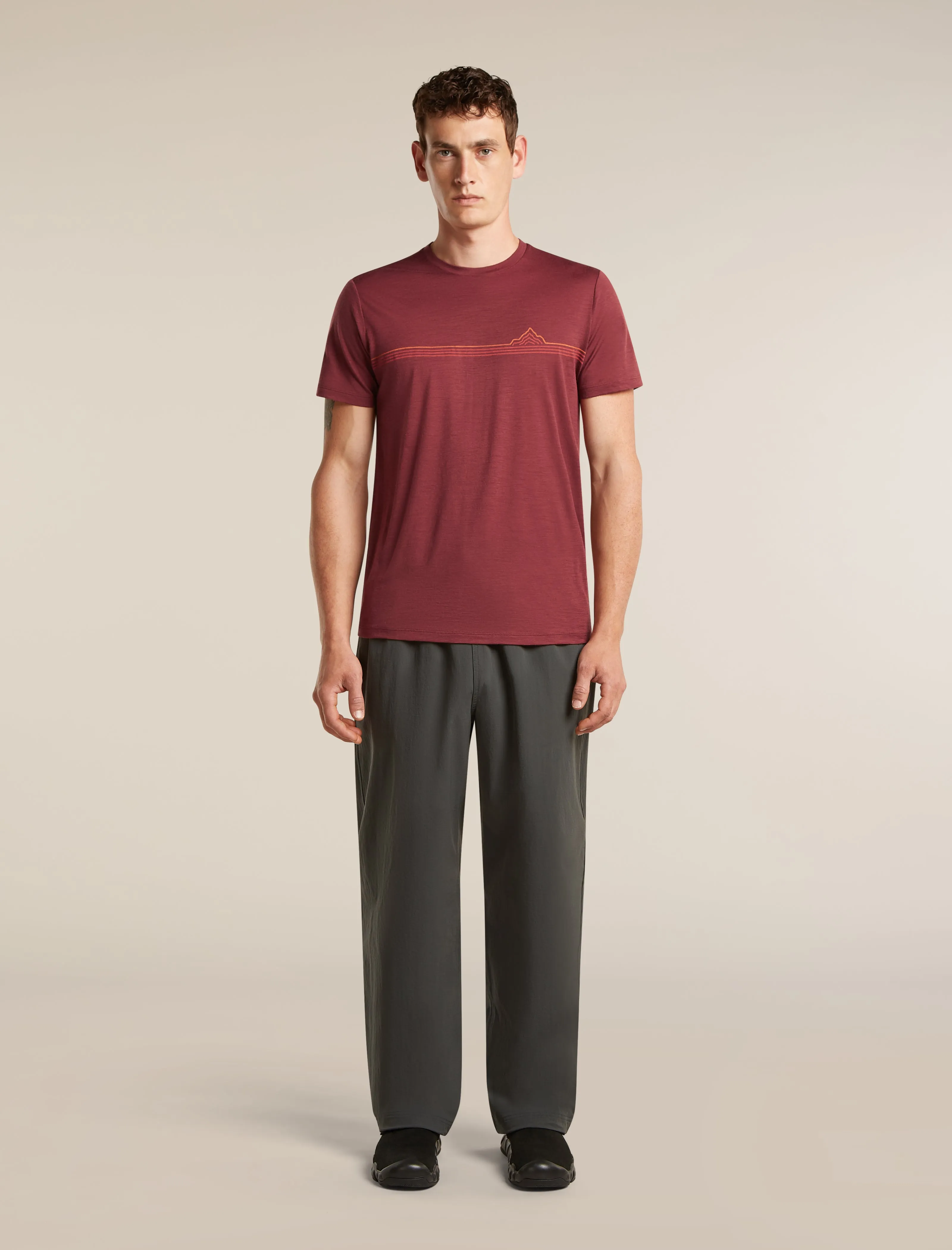 Men's Merino 150 Tech Lite Short Sleeve Tee Range Stripes sold by Icebreaker product image thumbnail 3