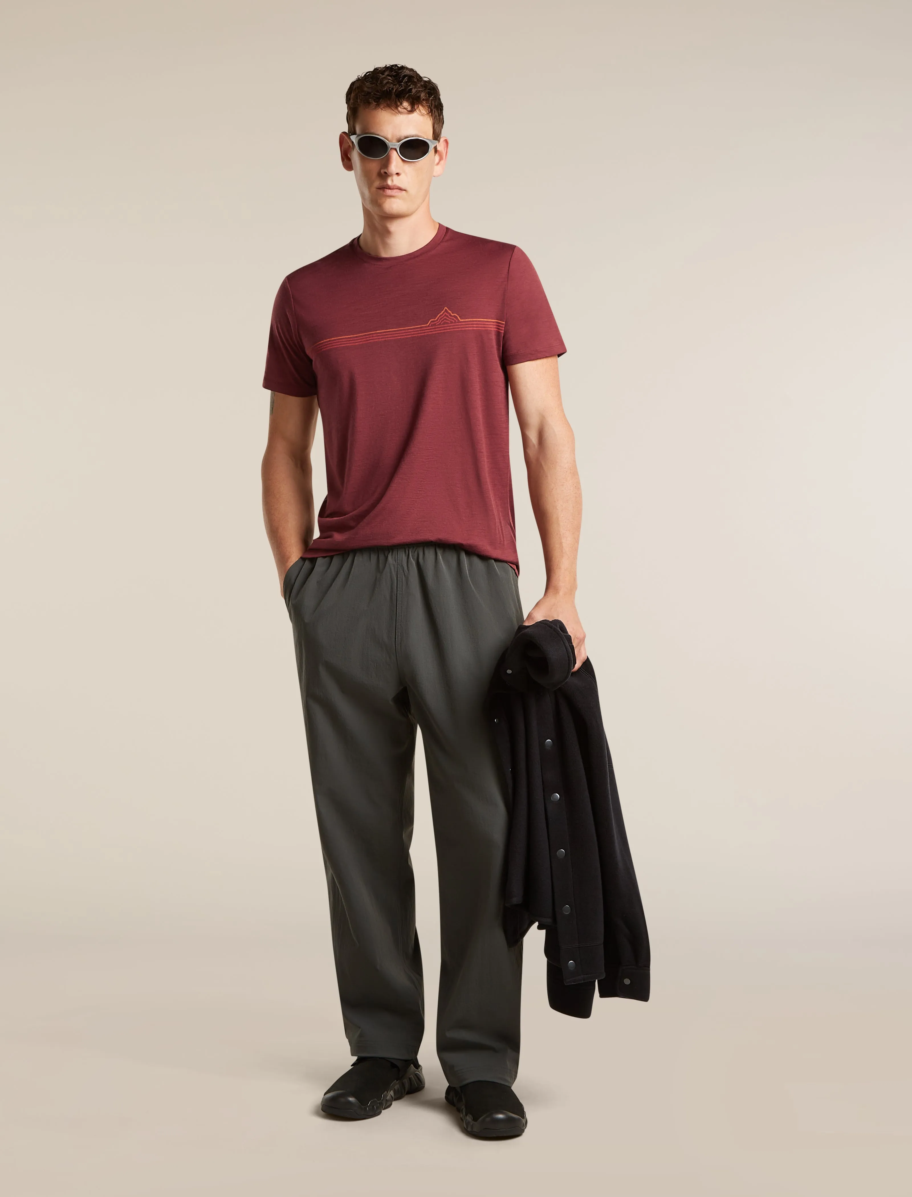 Men's Merino 150 Tech Lite Short Sleeve Tee Range Stripes sold by Icebreaker product image thumbnail 4