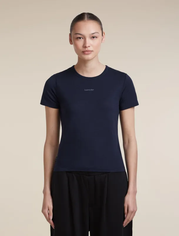 Women's Merino 200 Tech Lite Short Sleeve Crop Slim Tee made by Icebreaker