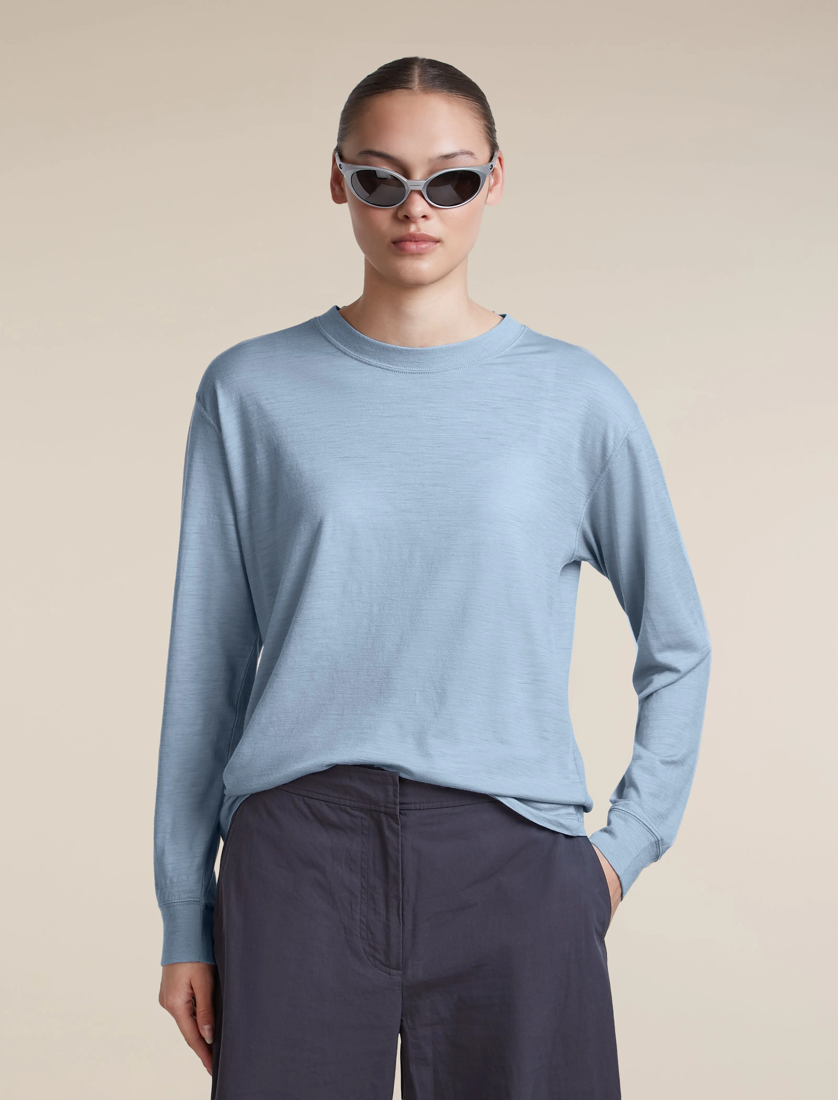 Women's Merino 150 Tech Lite Long Sleeve Relaxed Tee sold by Icebreaker product image thumbnail 5