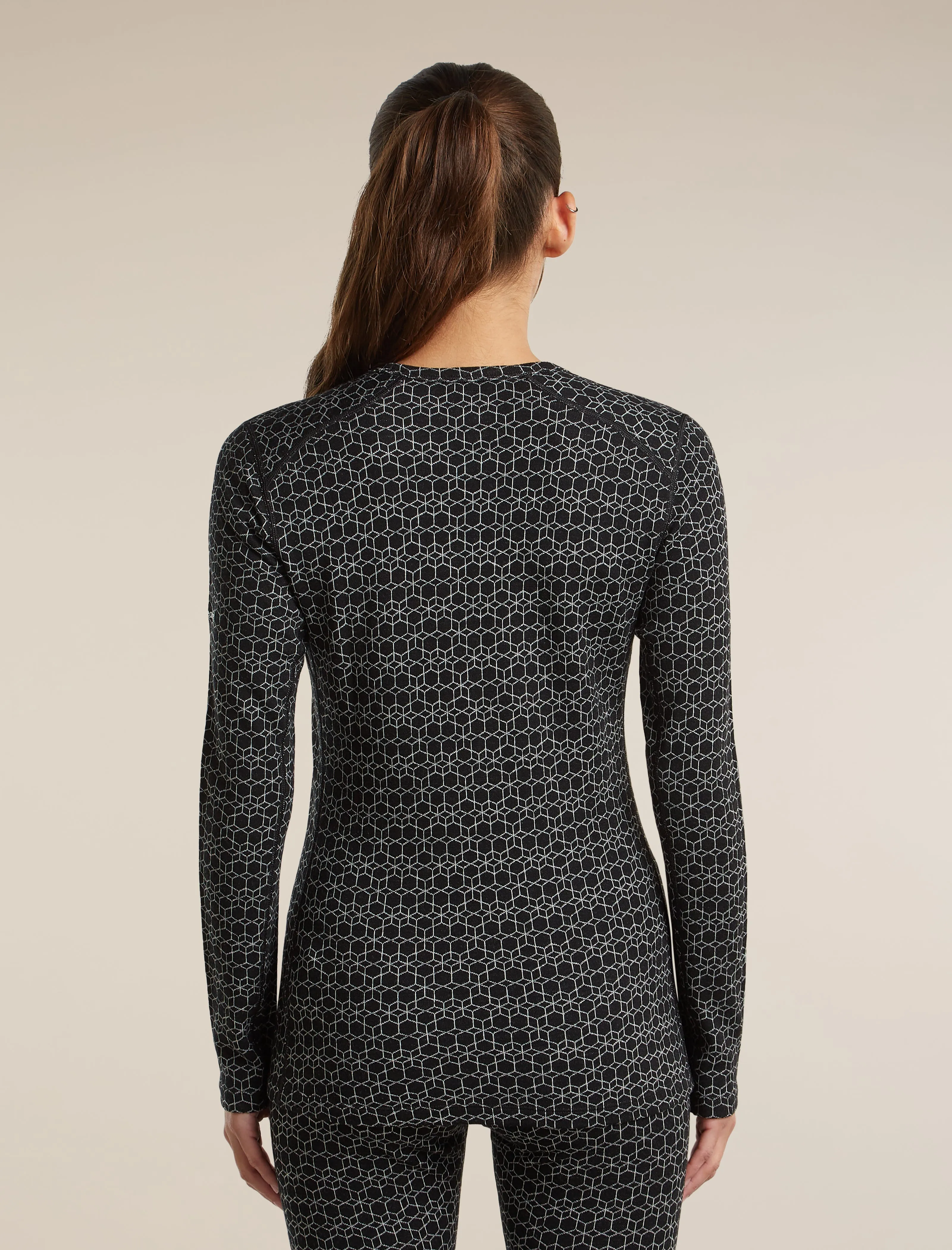 Women's Merino 260 Oasis Vertex Long Sleeve Thermal Crewe Alpine Geo sold by Icebreaker product image thumbnail 2