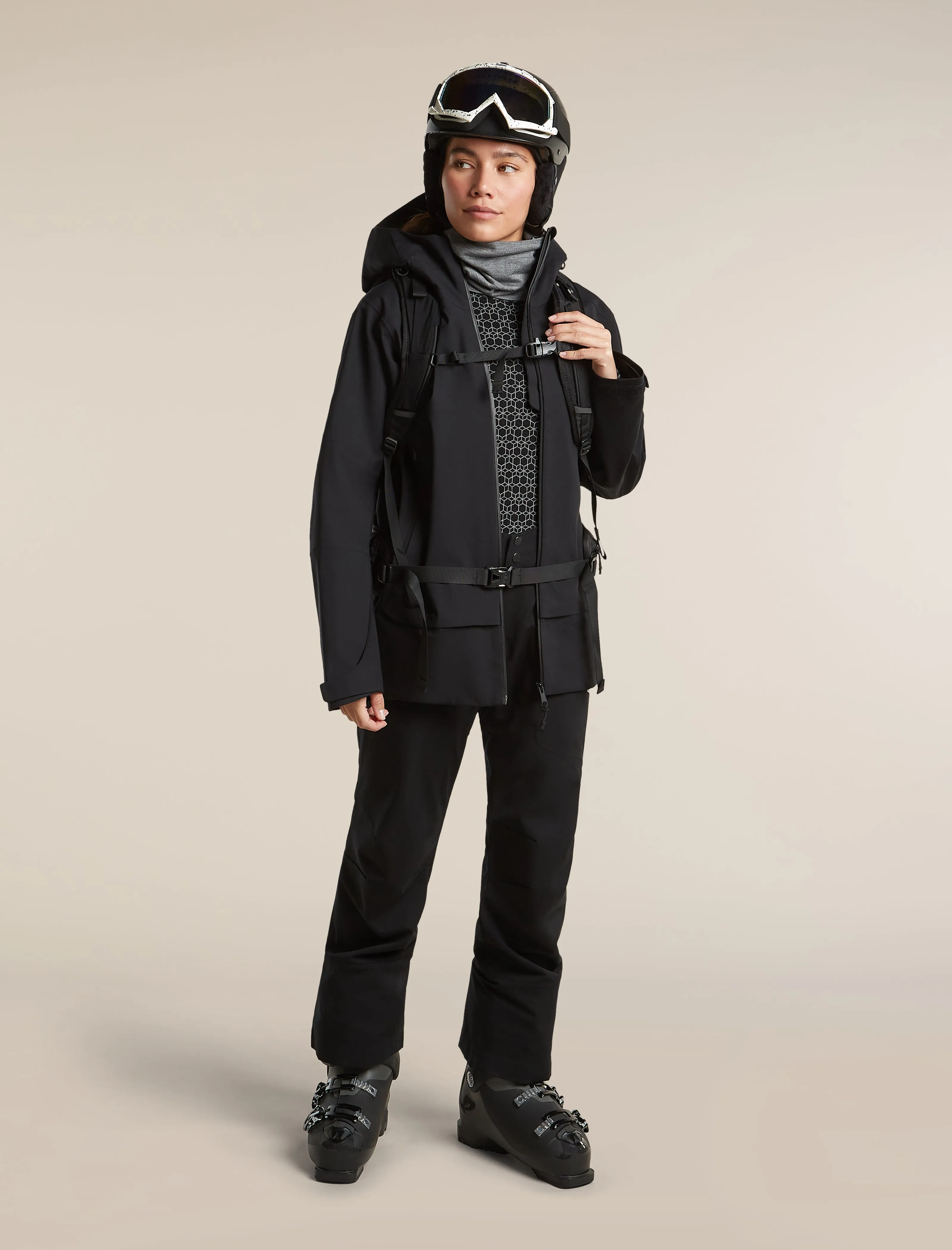 Women's Merino 260 Oasis Vertex Long Sleeve Thermal Crewe Alpine Geo sold by Icebreaker product image thumbnail 4