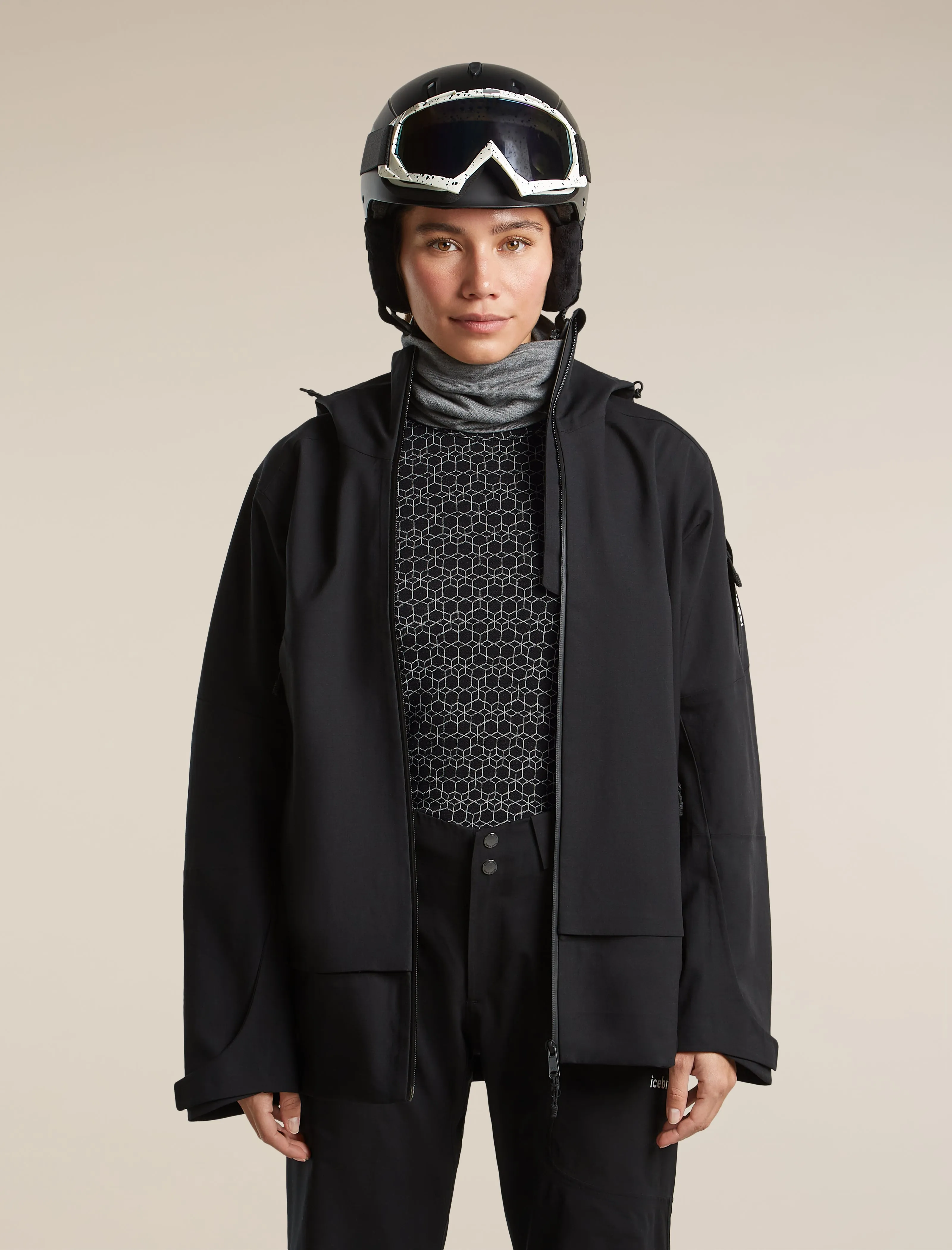 Women's Merino 260 Oasis Vertex Long Sleeve Thermal Crewe Alpine Geo sold by Icebreaker product image thumbnail 5
