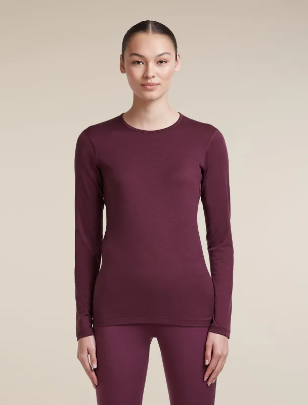 Women's Merino 200 Oasis Long Sleeve Thermal Crewe made by Icebreaker