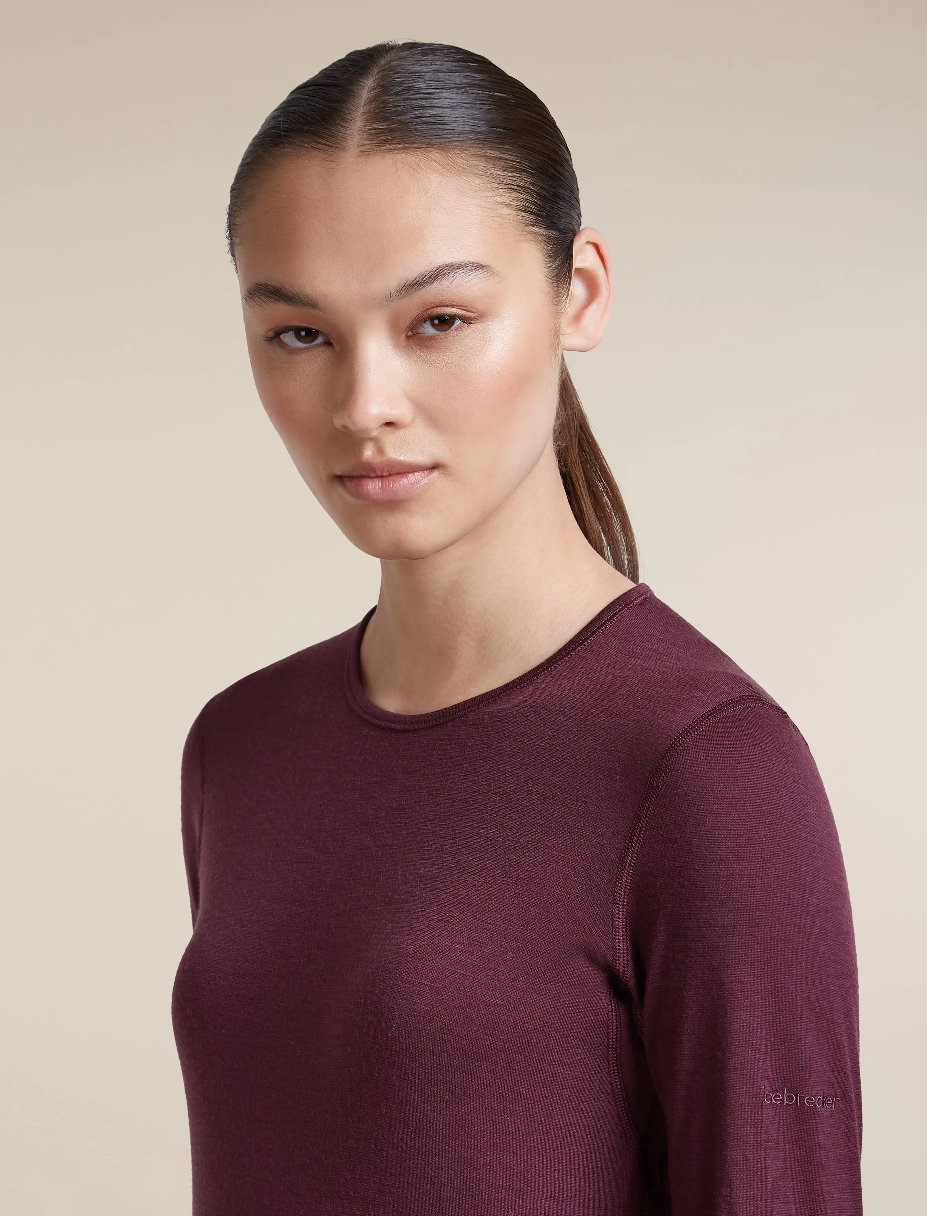 Women's Merino 200 Oasis Long Sleeve Thermal Crewe sold by Icebreaker product image thumbnail 5