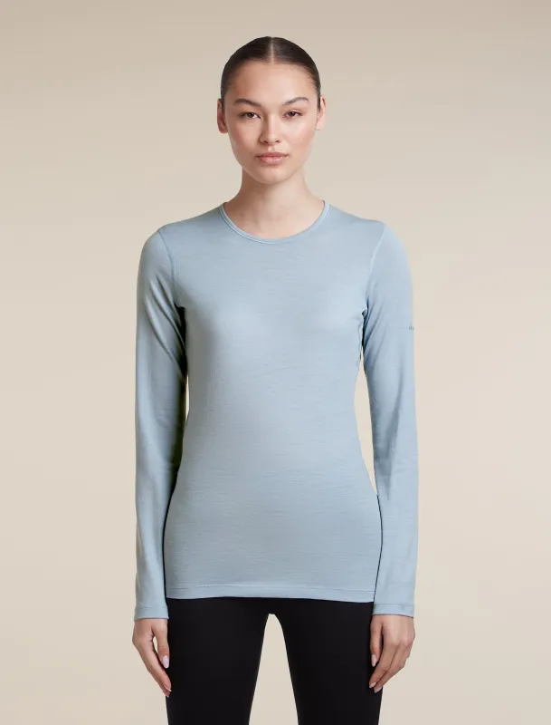 Women's Merino 200 Oasis Long Sleeve Thermal Crewe made by Icebreaker