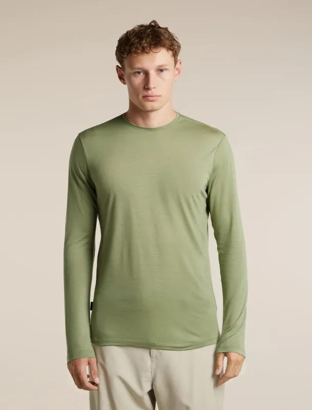 Men's Merino Blend 125 Cool-Lite™ Sphere Long Sleeve Tee made by Icebreaker