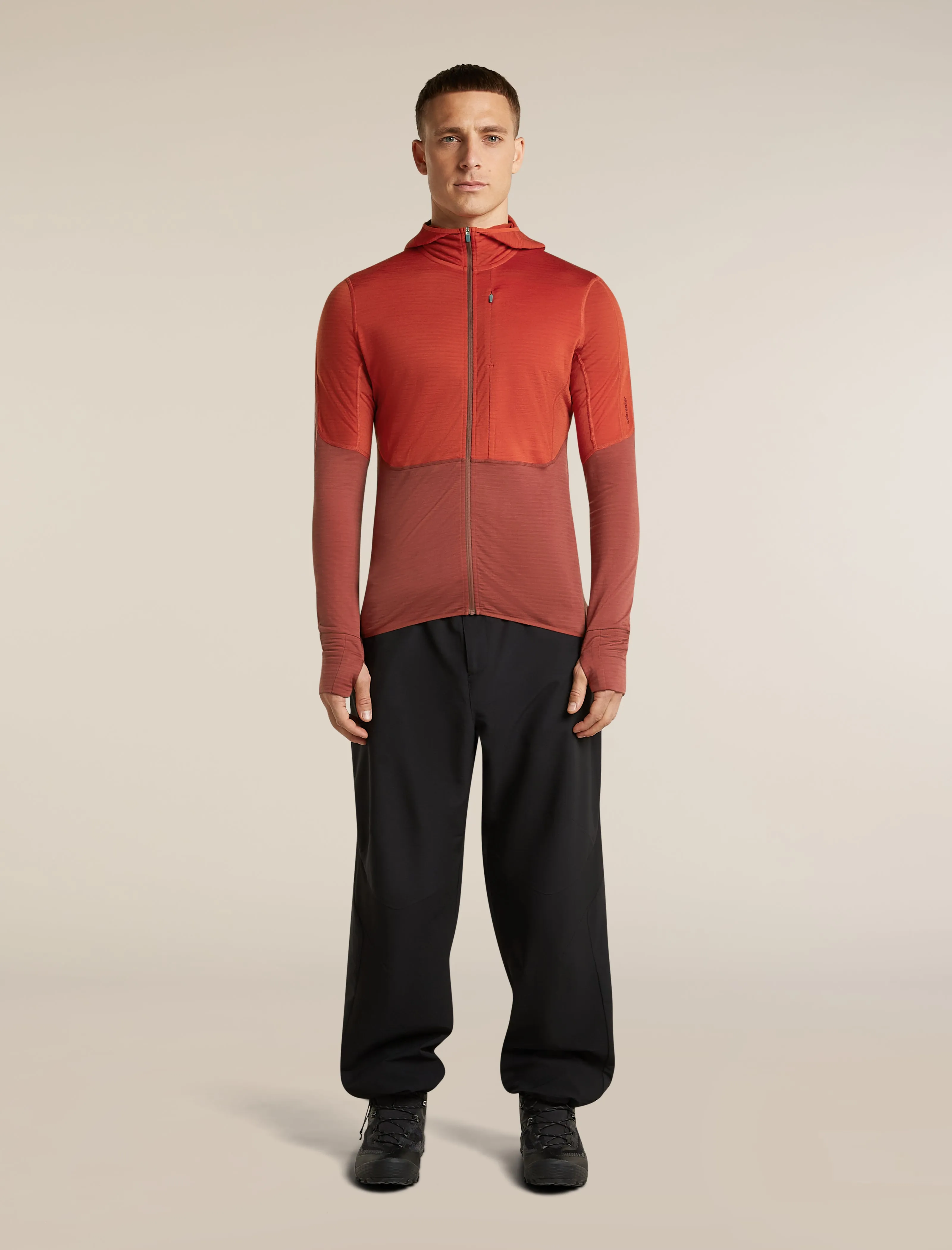 Men's Merino Blend 200 RealFleece™ Descender Long Sleeve Zip Hoodie sold by Icebreaker product image thumbnail 3