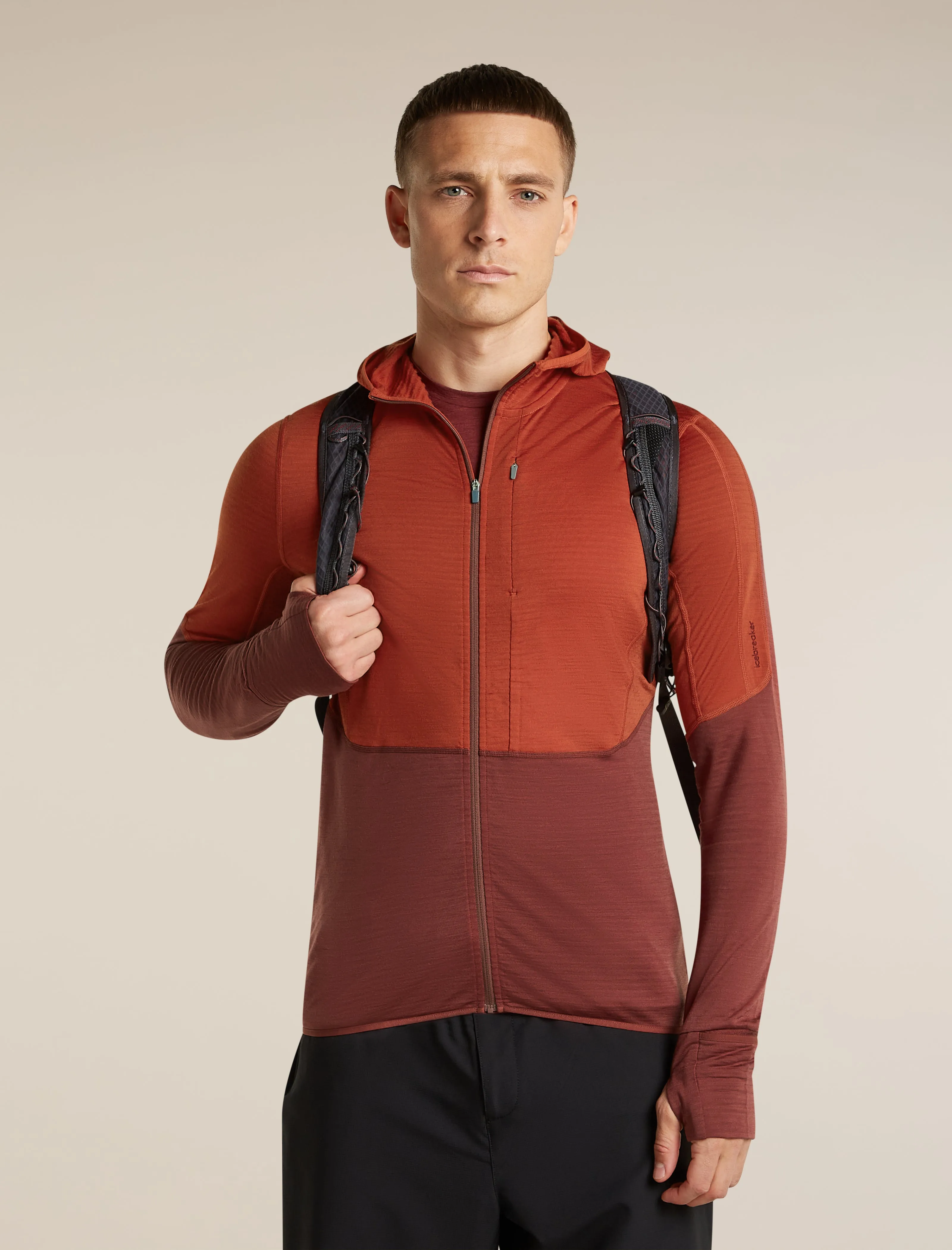 Men's Merino Blend 200 RealFleece™ Descender Long Sleeve Zip Hoodie sold by Icebreaker product image thumbnail 5