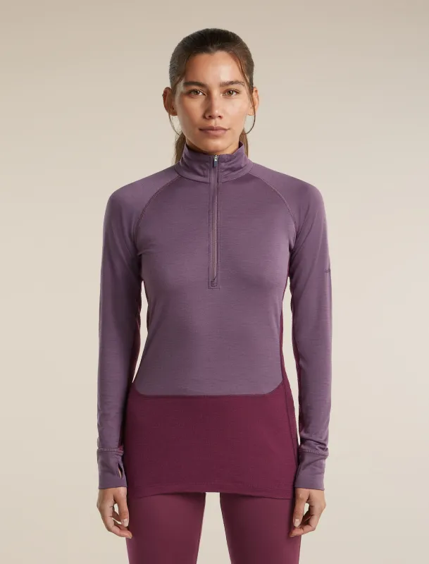 Women's Merino 200 ZoneKnit™ Long Sleeve Half Zip made by Icebreaker