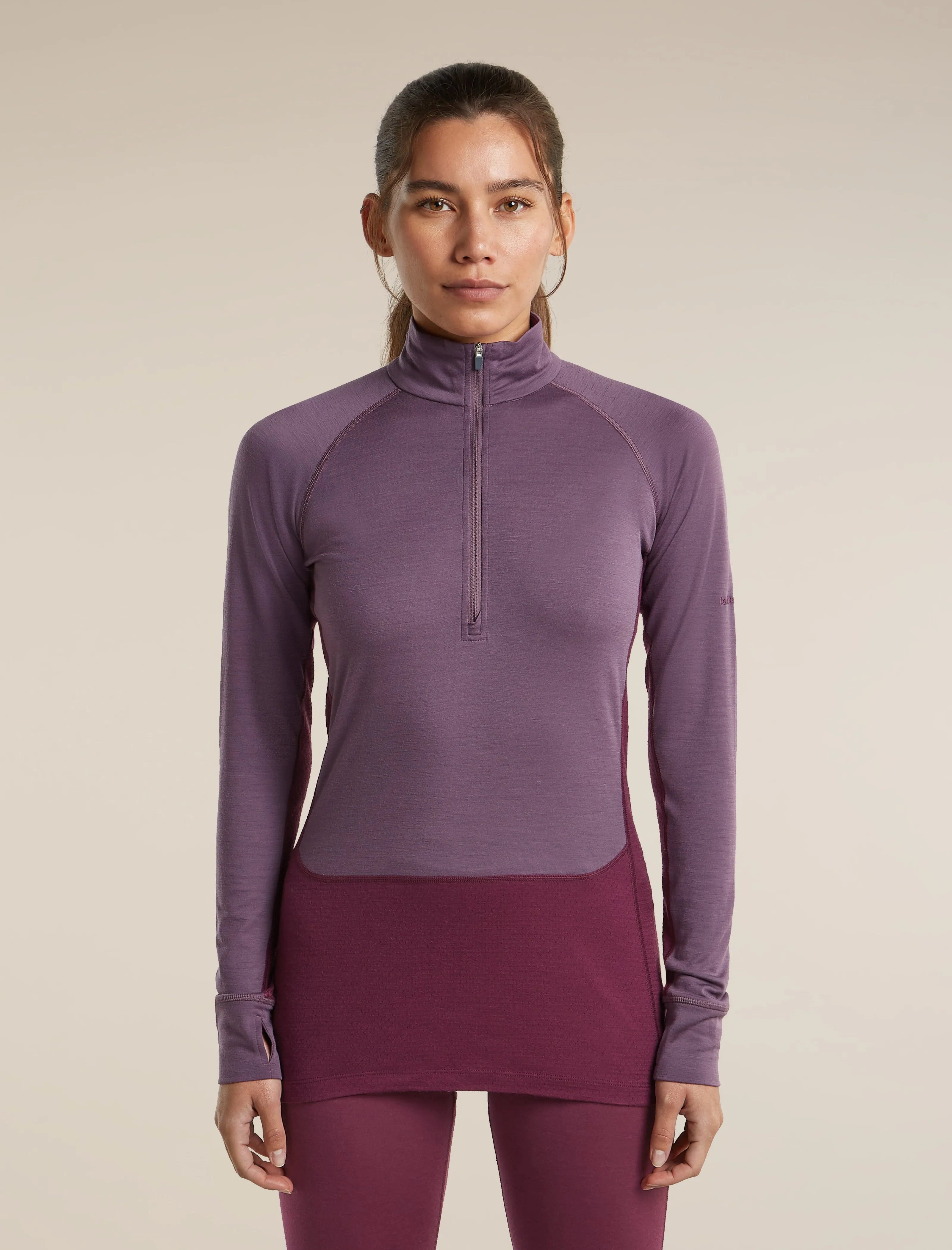 Women's Merino 200 ZoneKnit™ Long Sleeve Half Zip sold by Icebreaker