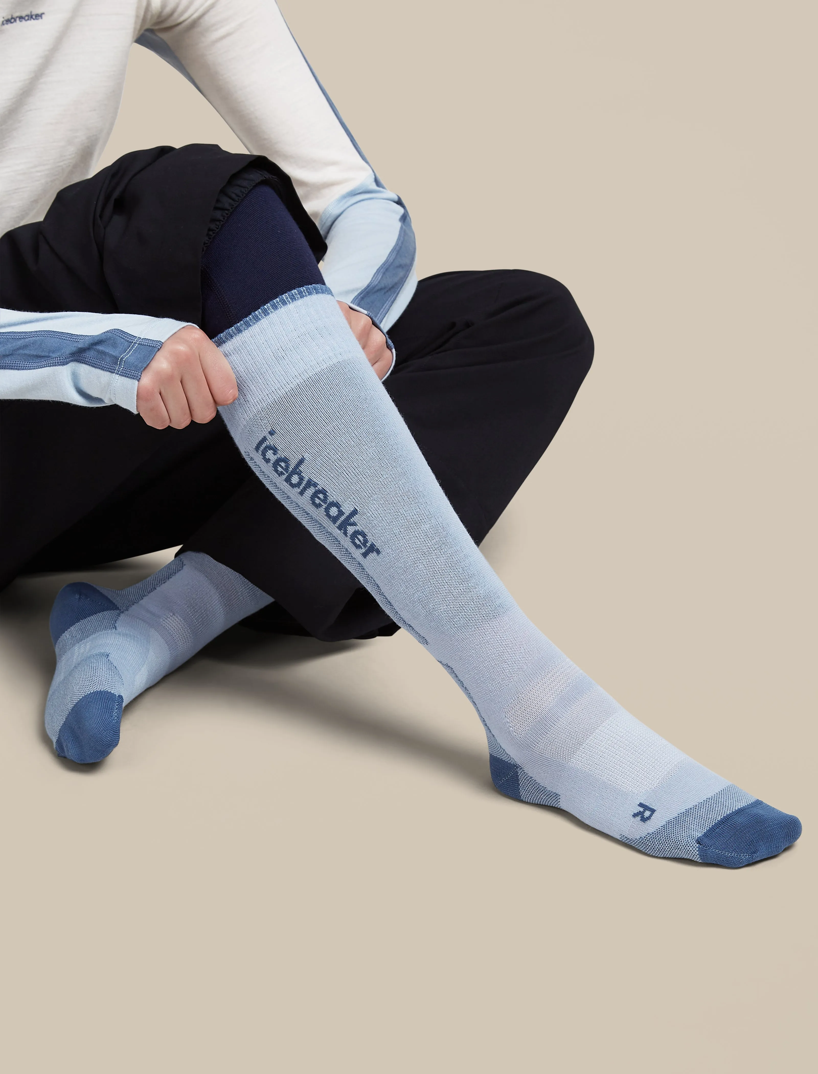 Women's Merino Blend Ski+ Ultralight Over The Calf Socks sold by Icebreaker product image thumbnail 5
