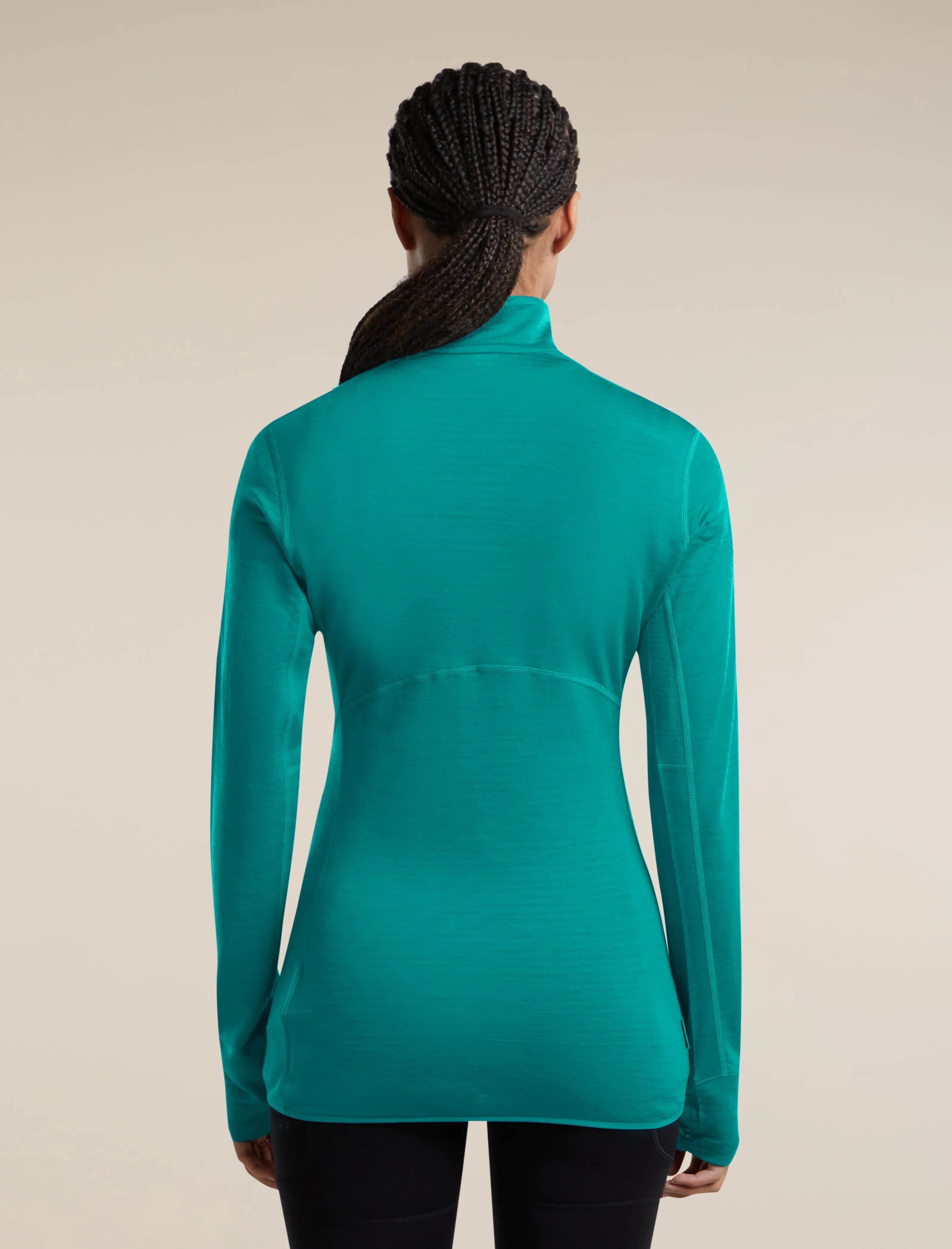 Women's Merino Blend 200 RealFleece™ Descender Long Sleeve Half Zip sold by Icebreaker product image thumbnail 2