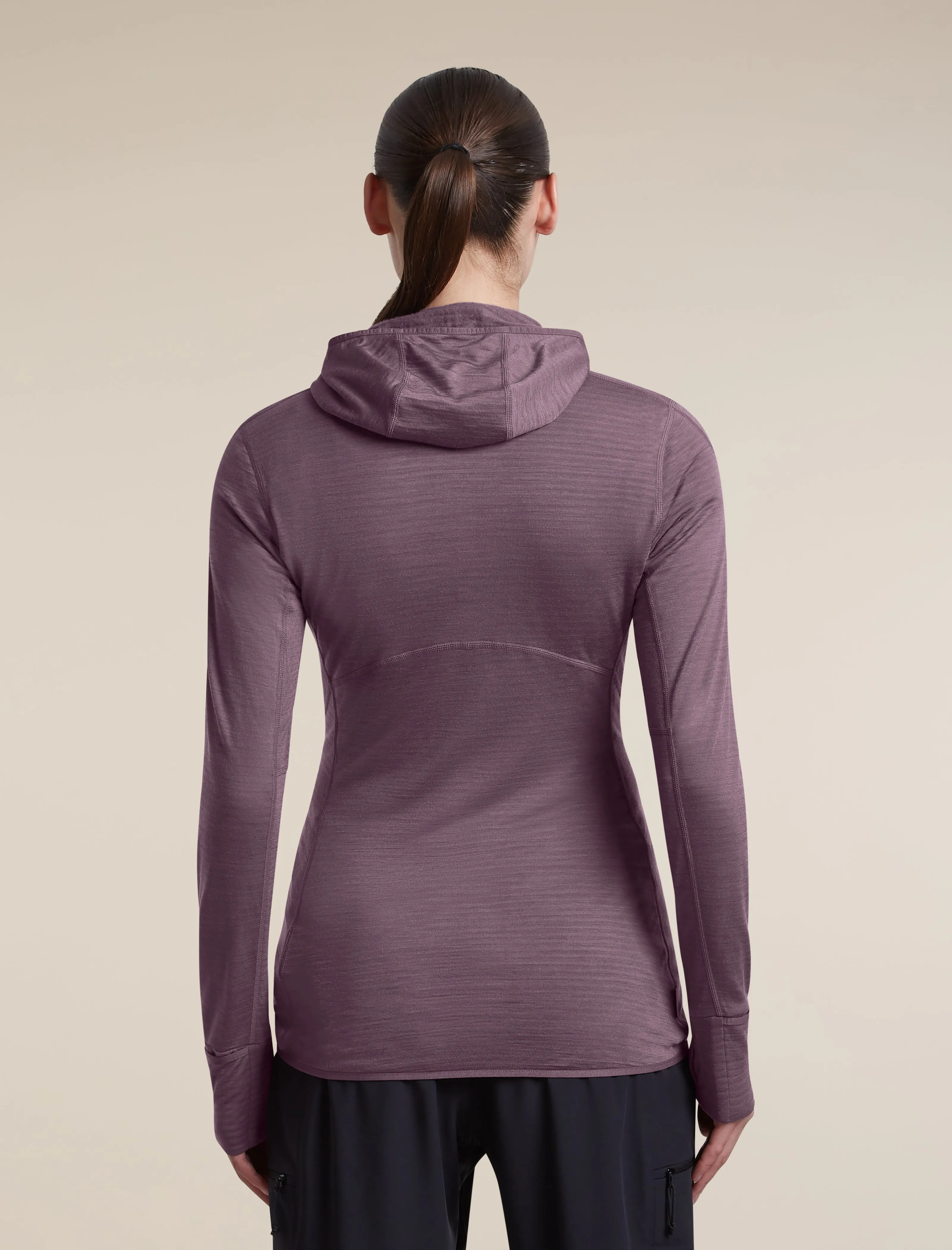 Women's Merino Blend 200 RealFleece™ Descender Long Sleeve Zip Hoodie sold by Icebreaker product image thumbnail 2