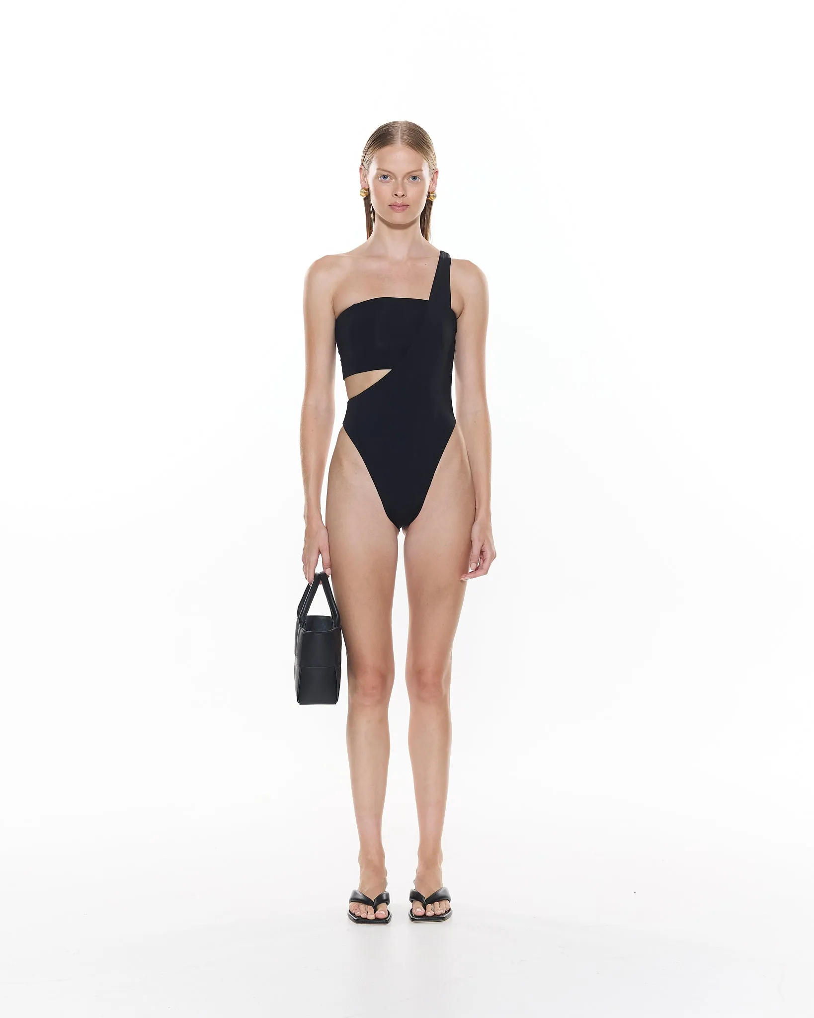 Flint One Piece | Black sold by MYRASWIM