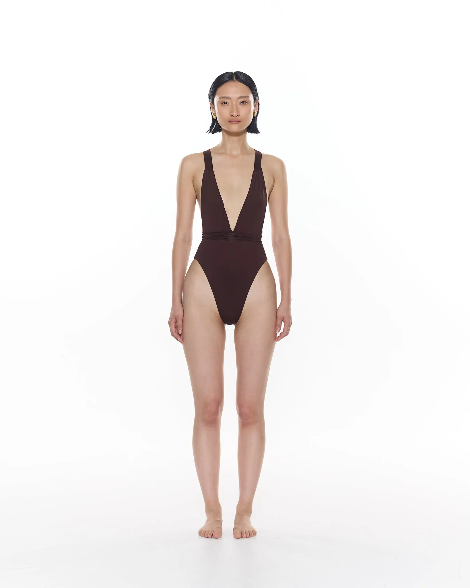 Farrah One Piece | Chocolate sold by MYRASWIM product image thumbnail 3