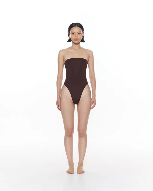 Aloe One Piece | Chocolate sold by MYRASWIM