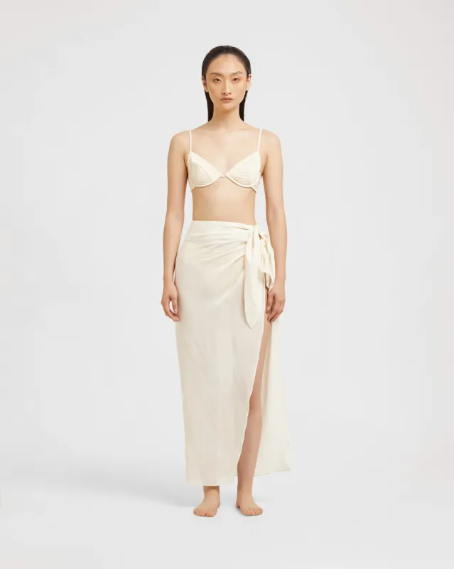 Tobie Sarong | Ivory sold by MYRASWIM