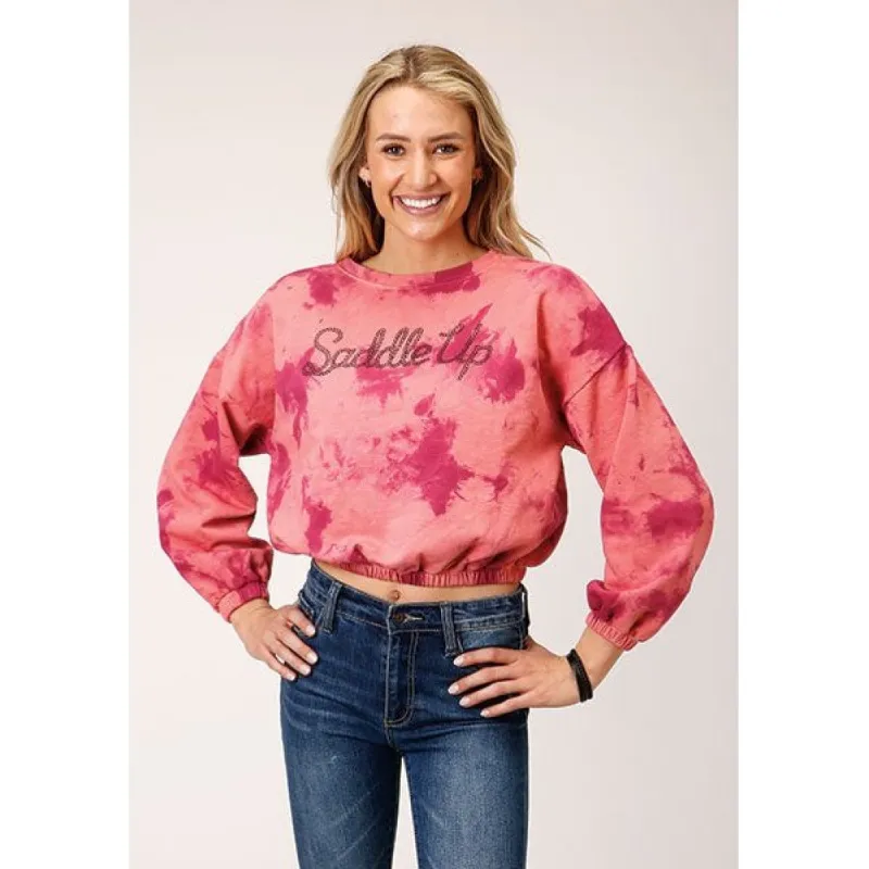 ROPER WOMENS TYE DYE FRENCH TERRY SWEATSHIRT sold by Bridle Path Tack Shop