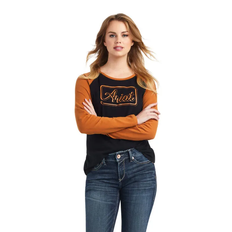 ARIAT WOMENS REAL BASEBALL SHIRT sold by Bridle Path Tack Shop