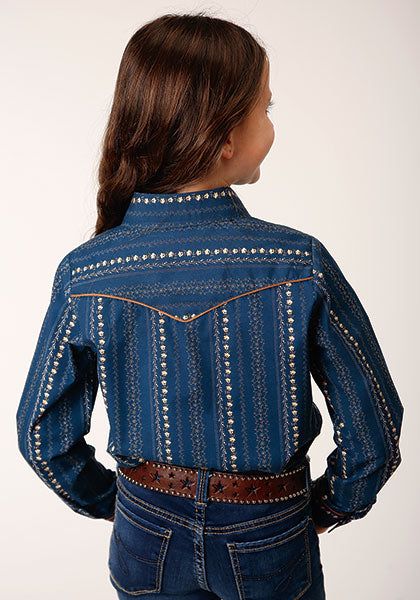 ROPER GIRLS RETRO PIPED FANCY YOKE WESTERN SHIRT sold by Bridle Path Tack Shop product image thumbnail 2