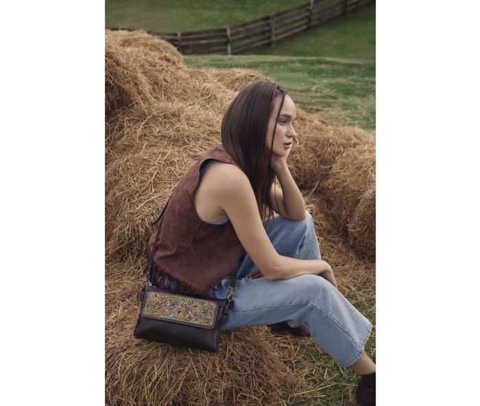 MYRA MAGNOLIA MORN HAND TOOLED BAG sold by Bridle Path Tack Shop product image thumbnail 2