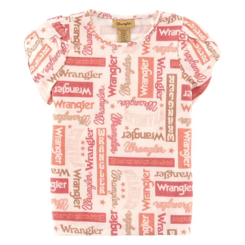 WRANGLER GIRLS PINK TEE sold by Bridle Path Tack Shop