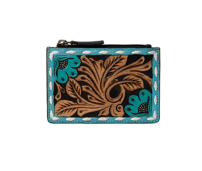MYRA BEND CREEK HAND TOOLED CREDIT CARD HOLDER sold by Bridle Path Tack Shop