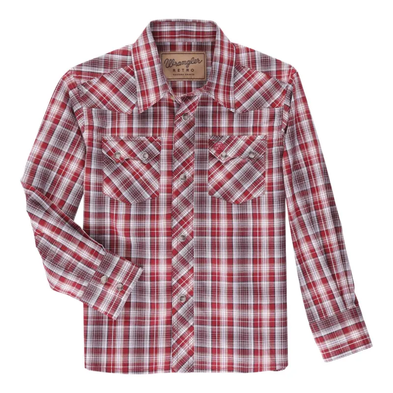 WRANGLER BOYS RETRO RED PLAID sold by Bridle Path Tack Shop