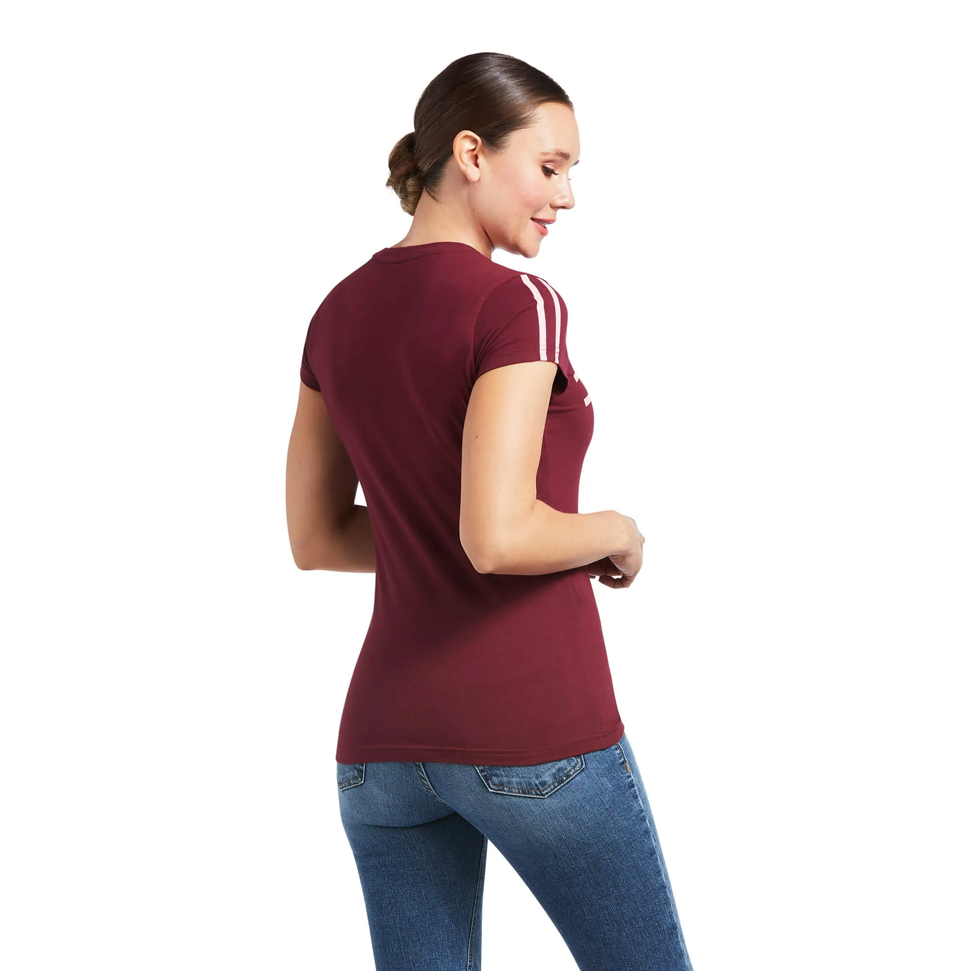 ARIAT WOMENS LOGO LANE TEE SHIRT sold by Bridle Path Tack Shop product image thumbnail 2