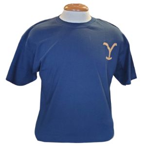 YELLOWSTONE MENS TEE - DUTTON RANCH NAVY sold by Bridle Path Tack Shop