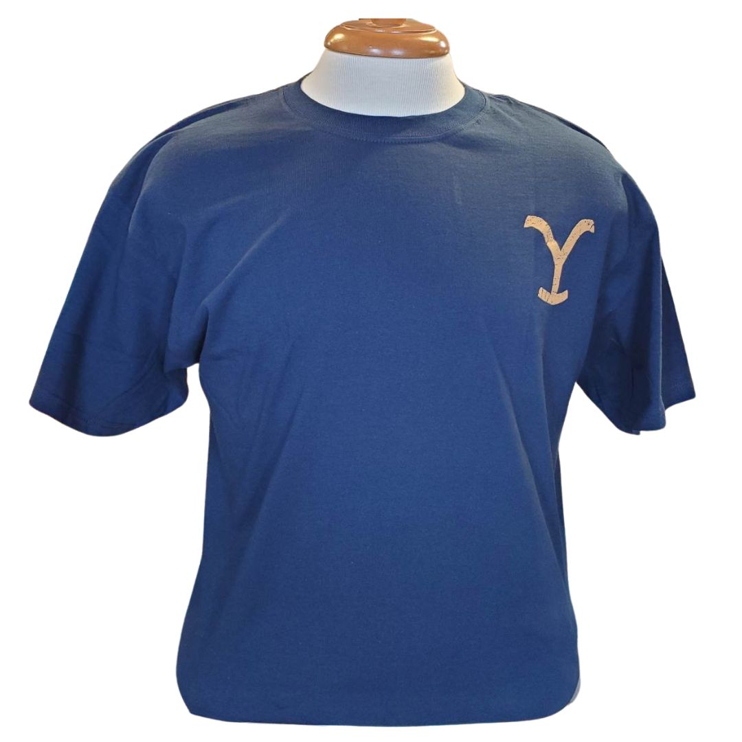 YELLOWSTONE MENS TEE - DUTTON RANCH NAVY sold by Bridle Path Tack Shop product image thumbnail 2