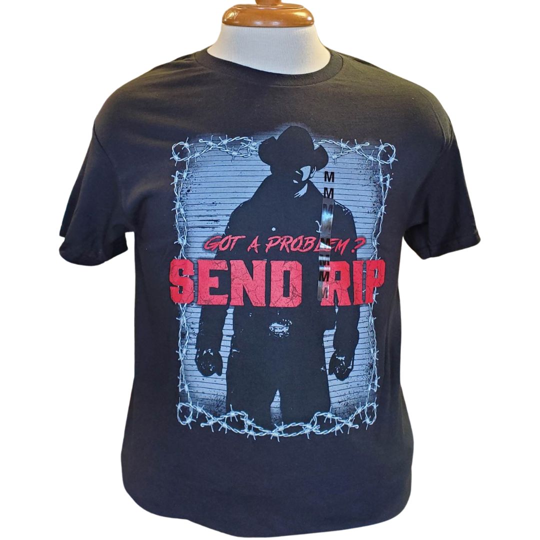 YELLOWSTONE MENS TEE - SEND RIP BLACK sold by Bridle Path Tack Shop